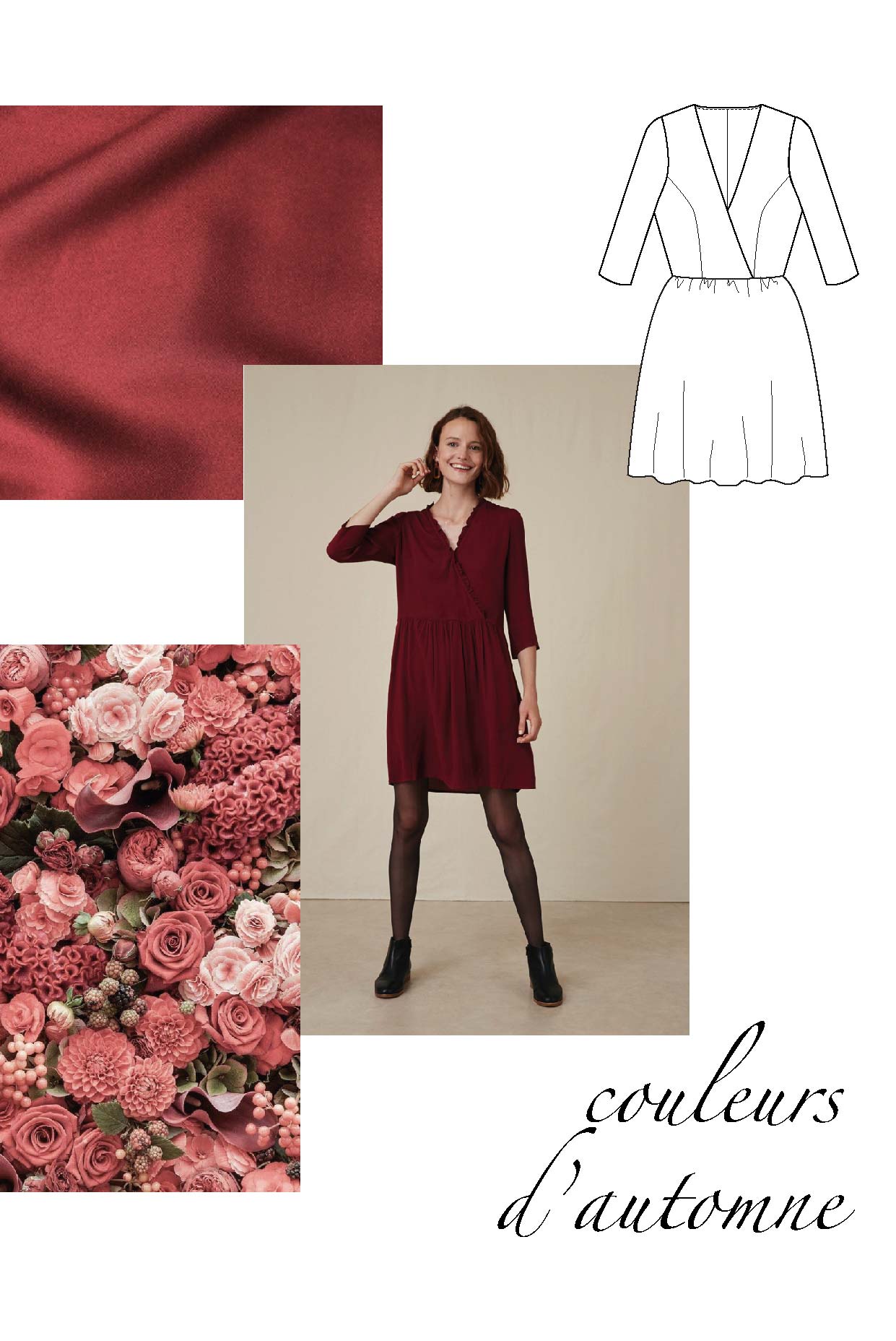 inspirations pour coudre sa robe personnalisée grâce aux patrons de couture Atelier Charlotte Auzou