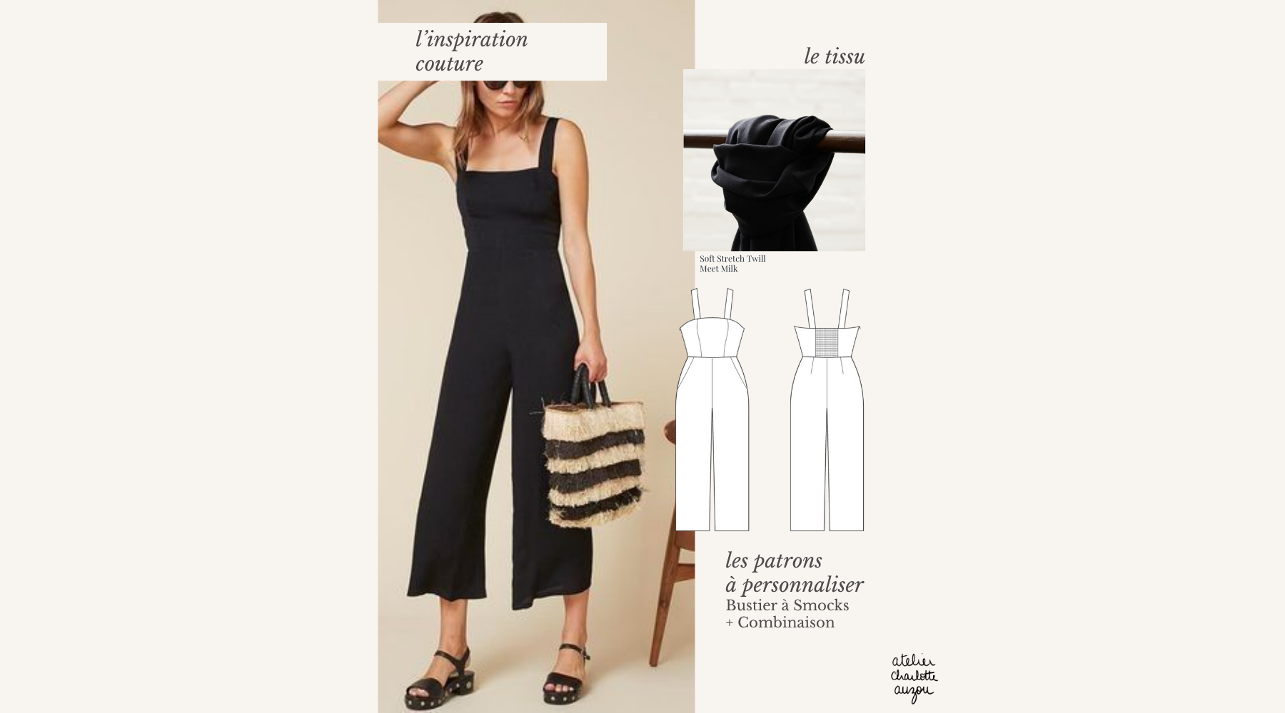 Inspirations Couture Associations Patrons Tissus par Atelier Charlotte Auzou
