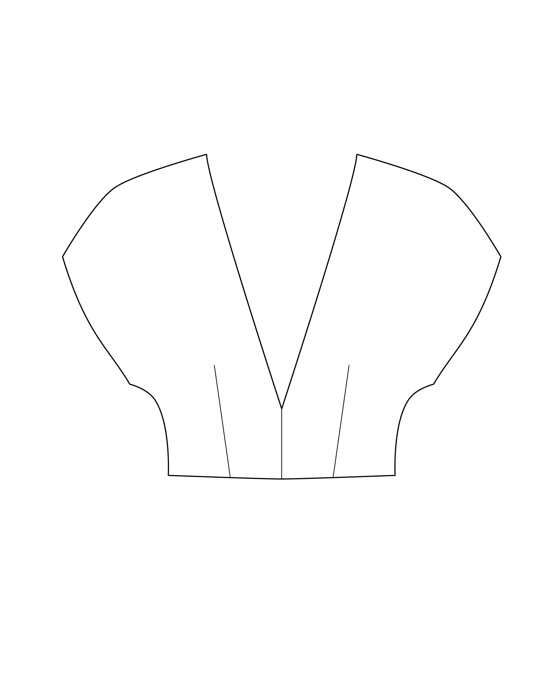 Décolleté V - manches courtes