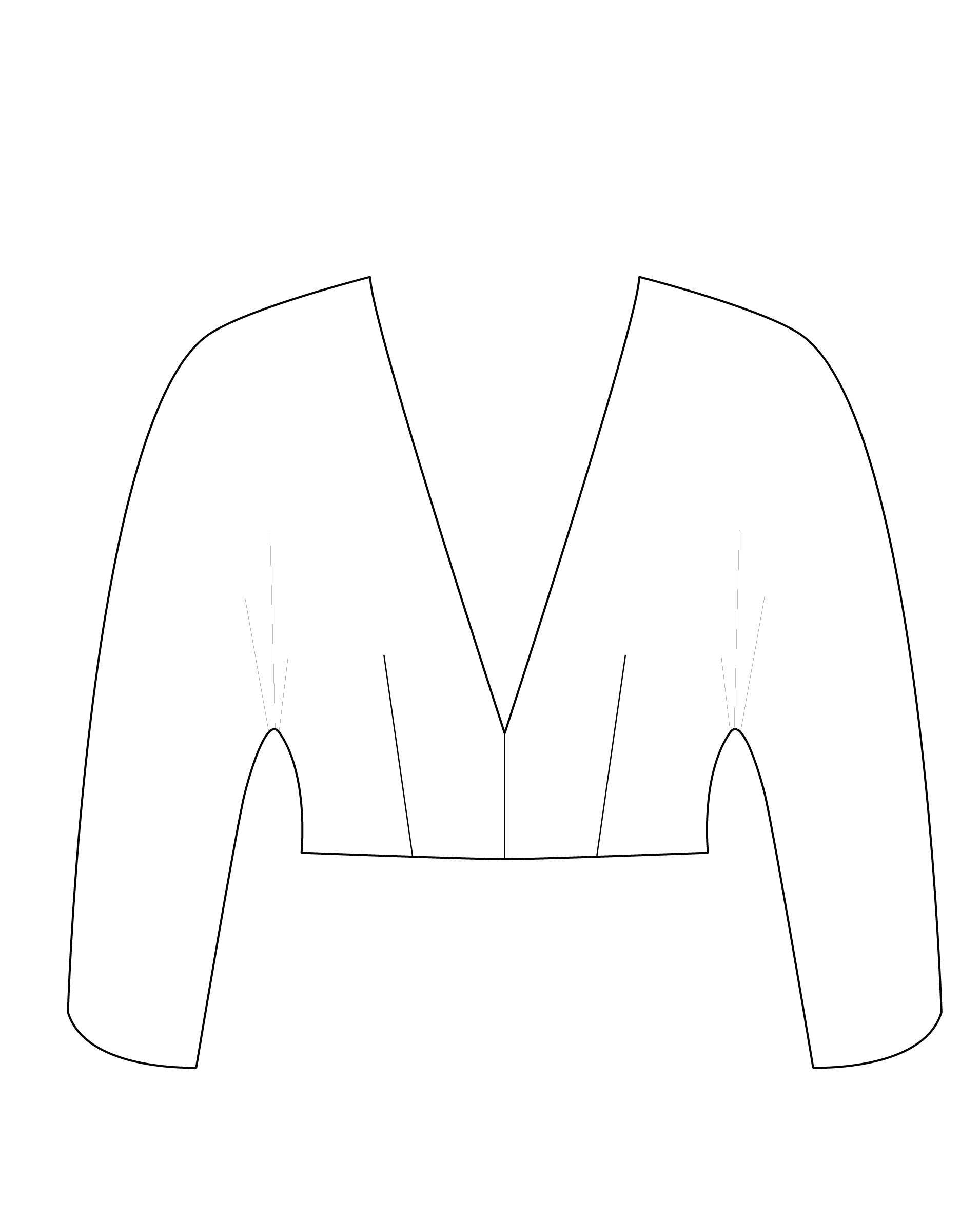 Décolleté V - manches 3/4