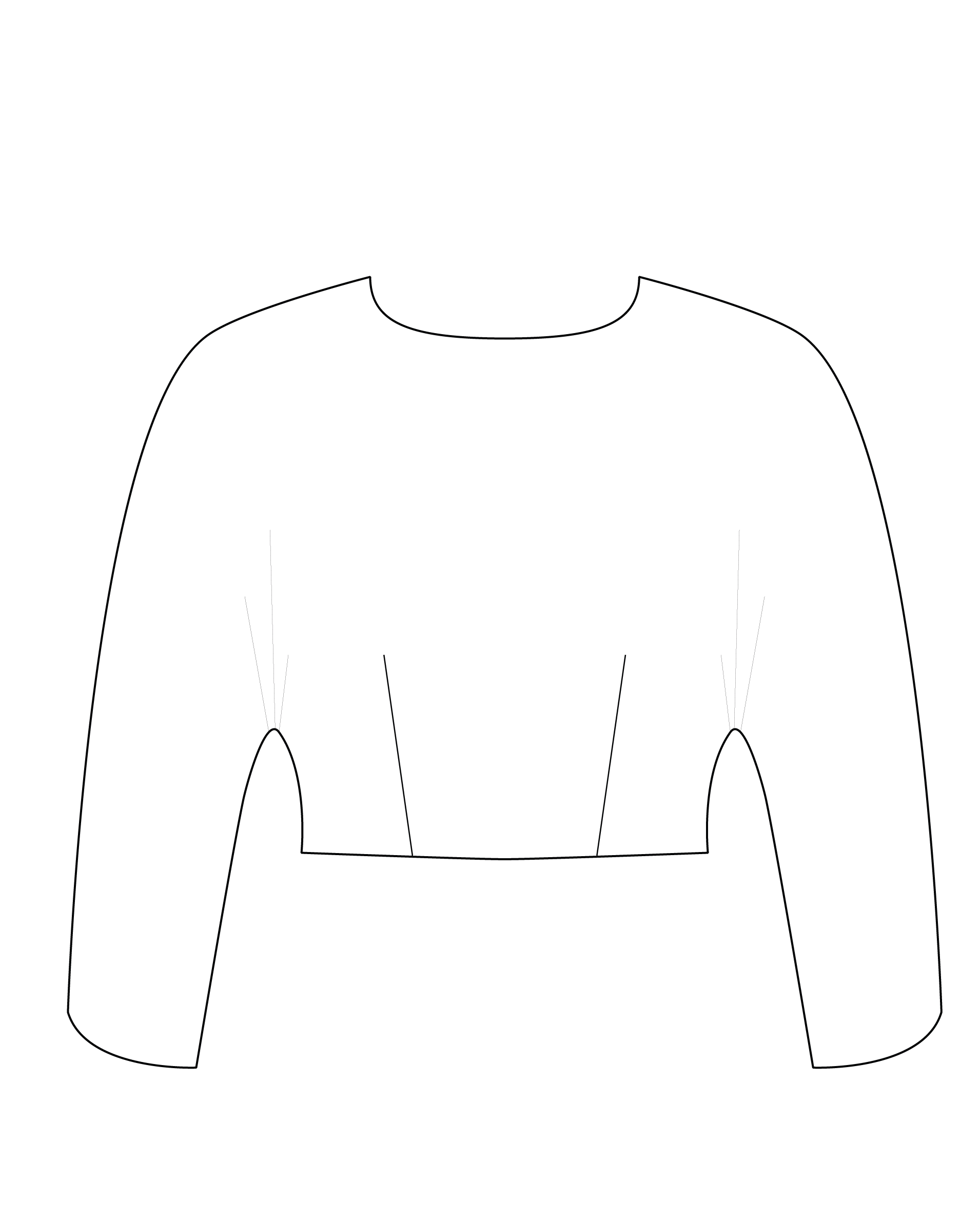 Encolure ronde - manches 3/4