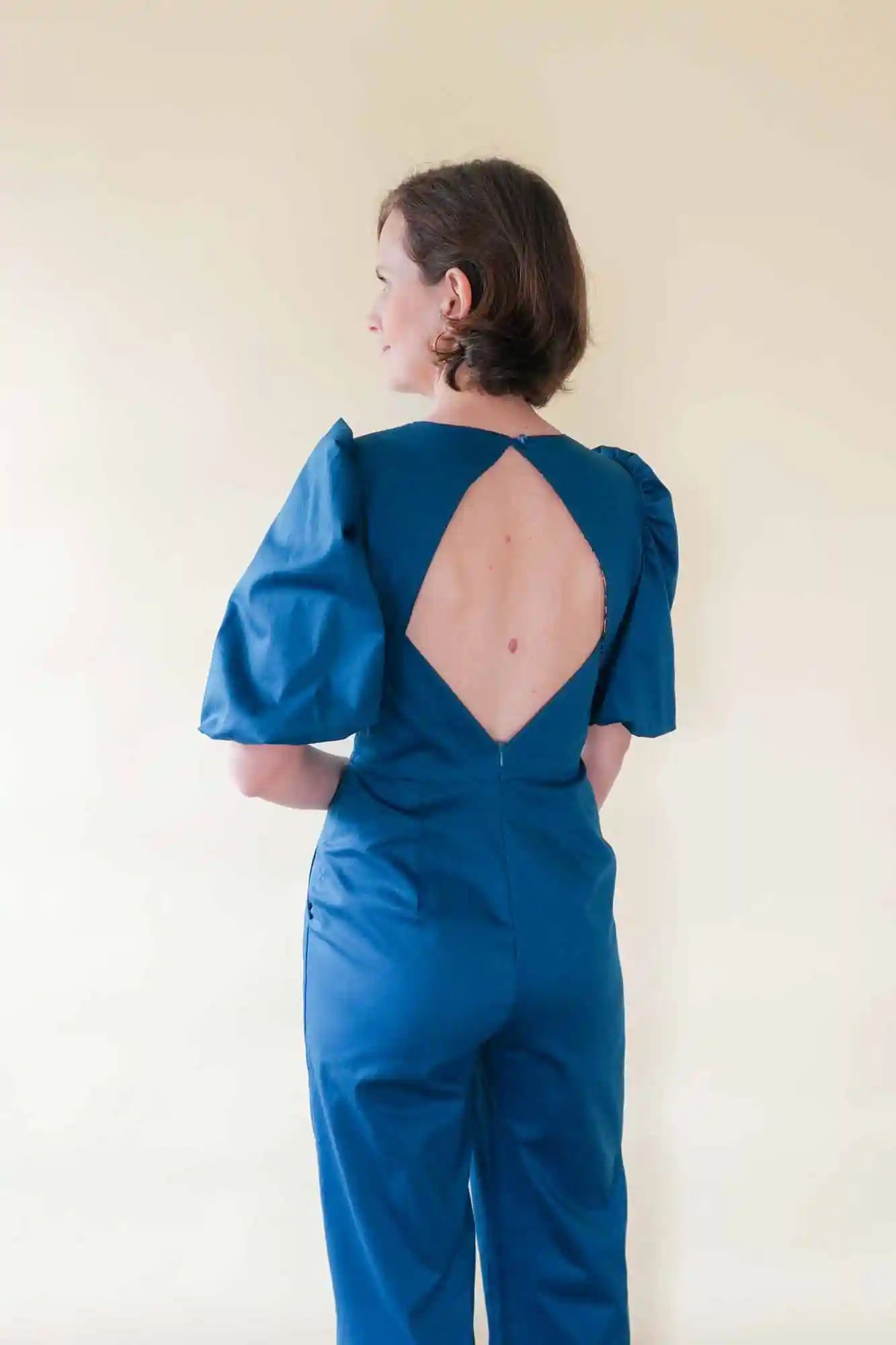 Patron de Couture Robe Dos Nu Graphique Losange À Personnaliser, Pochette ou PDF, du 34 au 56, par Atelier Charlotte Auzou