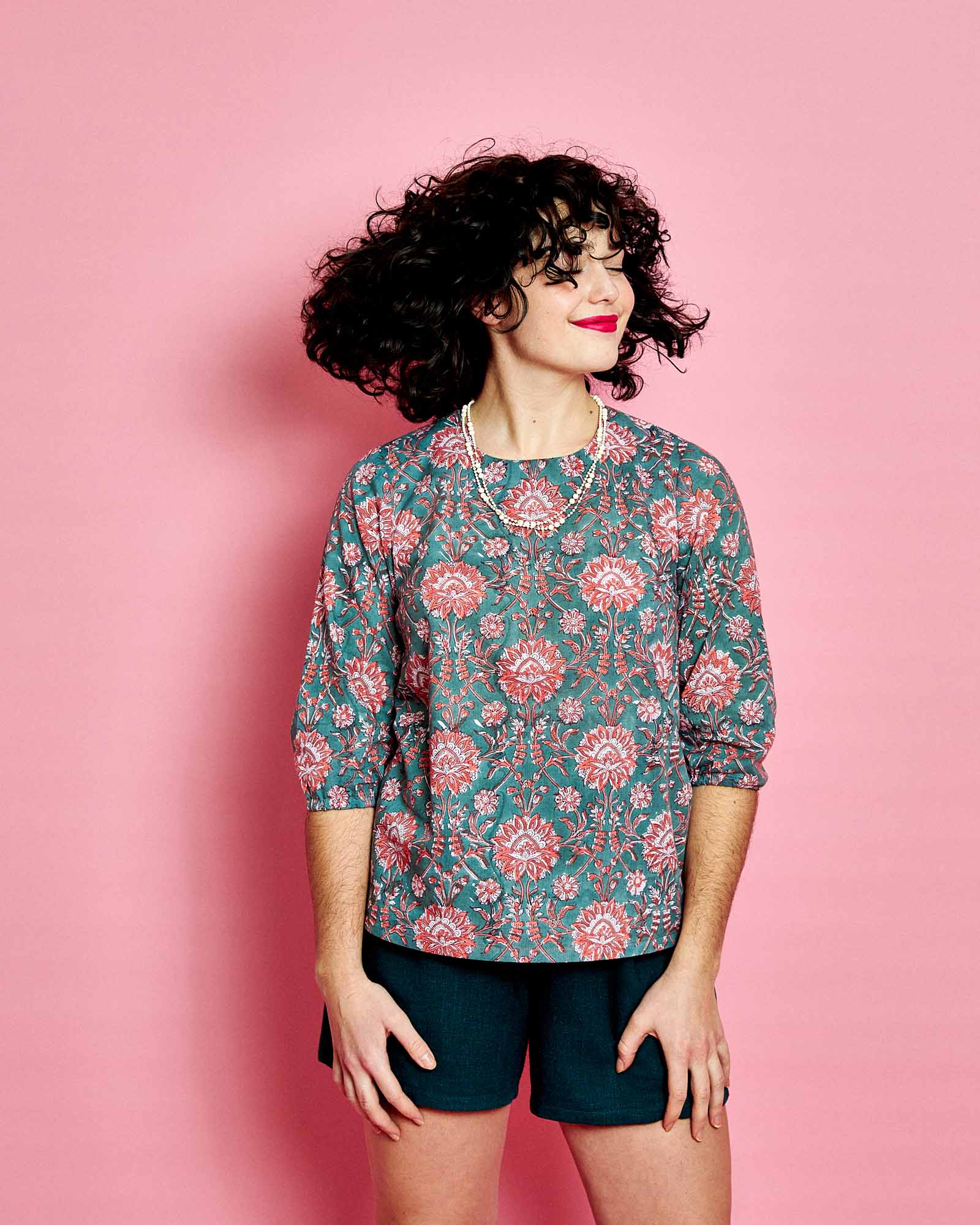 Patron de Blouse à Manches 3/4 pour Femme par Charlotte Auzou