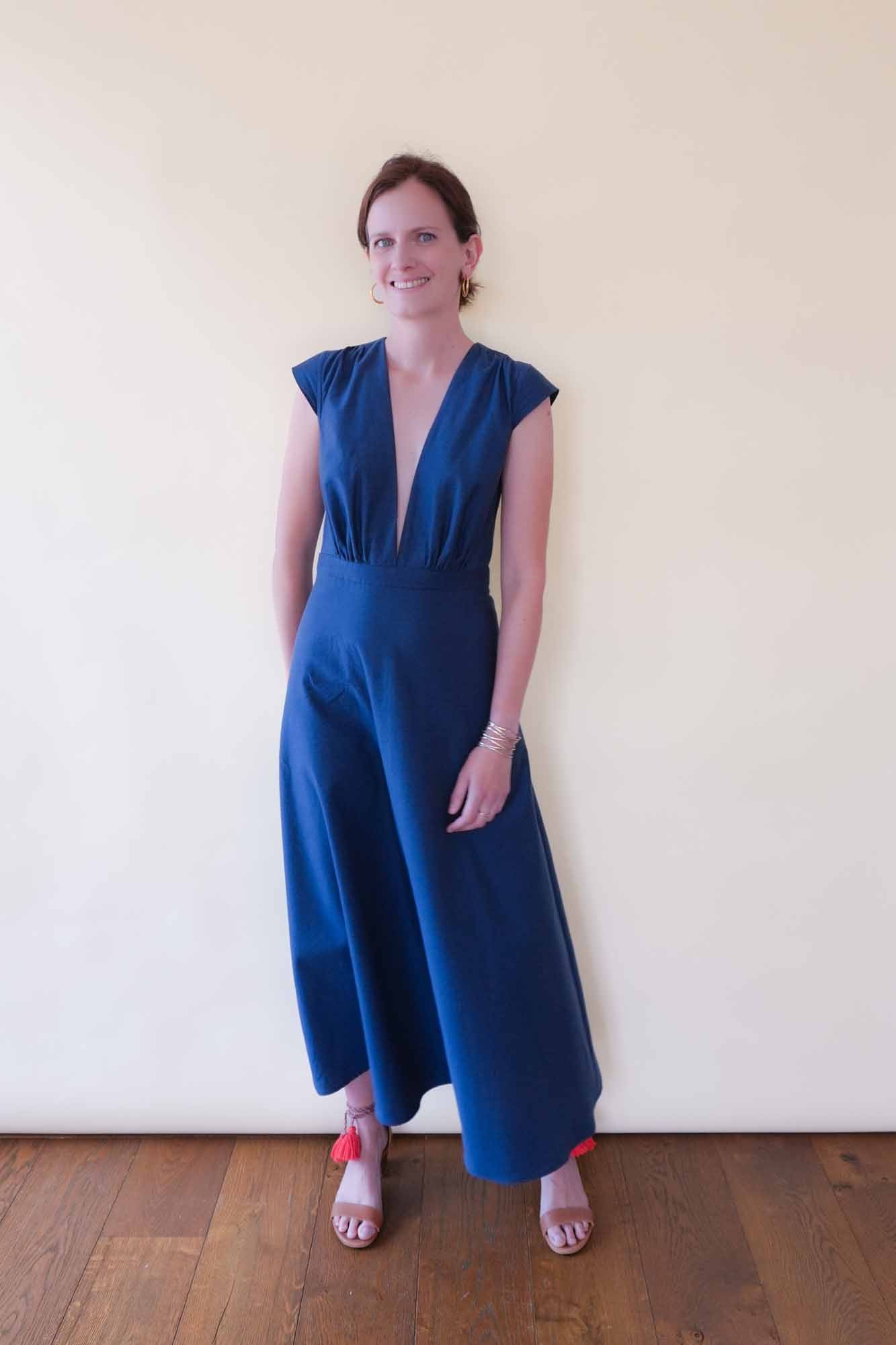 Coudre une Robe de Cérémonie avec un Décolleté Échancré avec les Patrons à Personnaliser par Atelier Charlotte Auzou