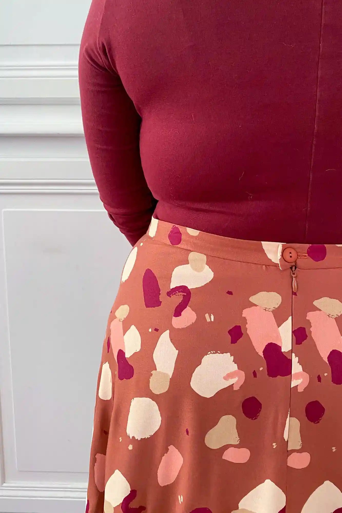 Patron de Couture Jupe Demi Cercle Patineuse à personnaliser, disponible en 5 longueurs avec ou sans traîne, du 34 au 56, pour une création unique et sur-mesure, par Atelier Charlotte Auzou