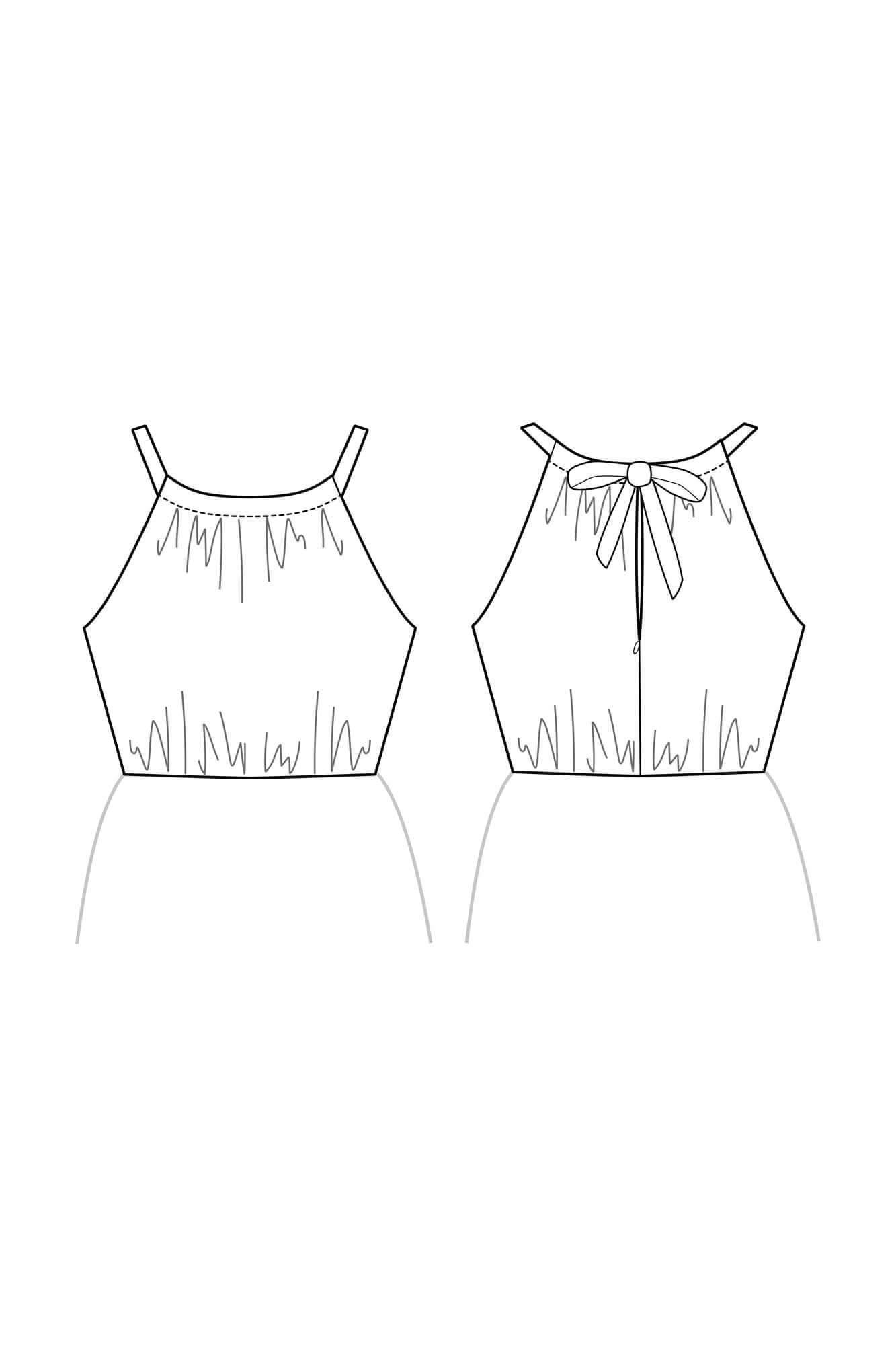 Patron de Couture Bain de Soleil Personnalisable au Format PDF du 34 au 56 par Atelier Charlotte Auzou