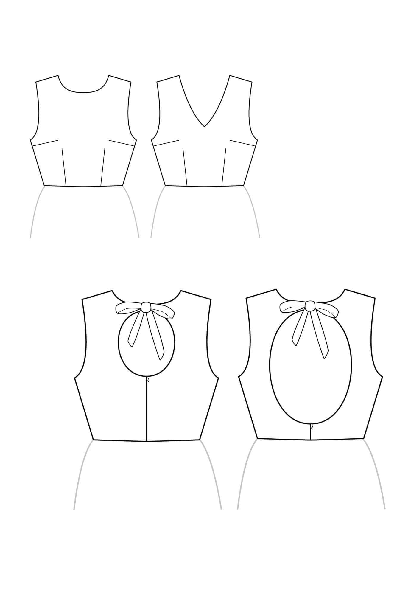 Patron de Couture Goutte d'Eau Personnalisable au Format PDF du 34 au 56 par Atelier Charlotte Auzou