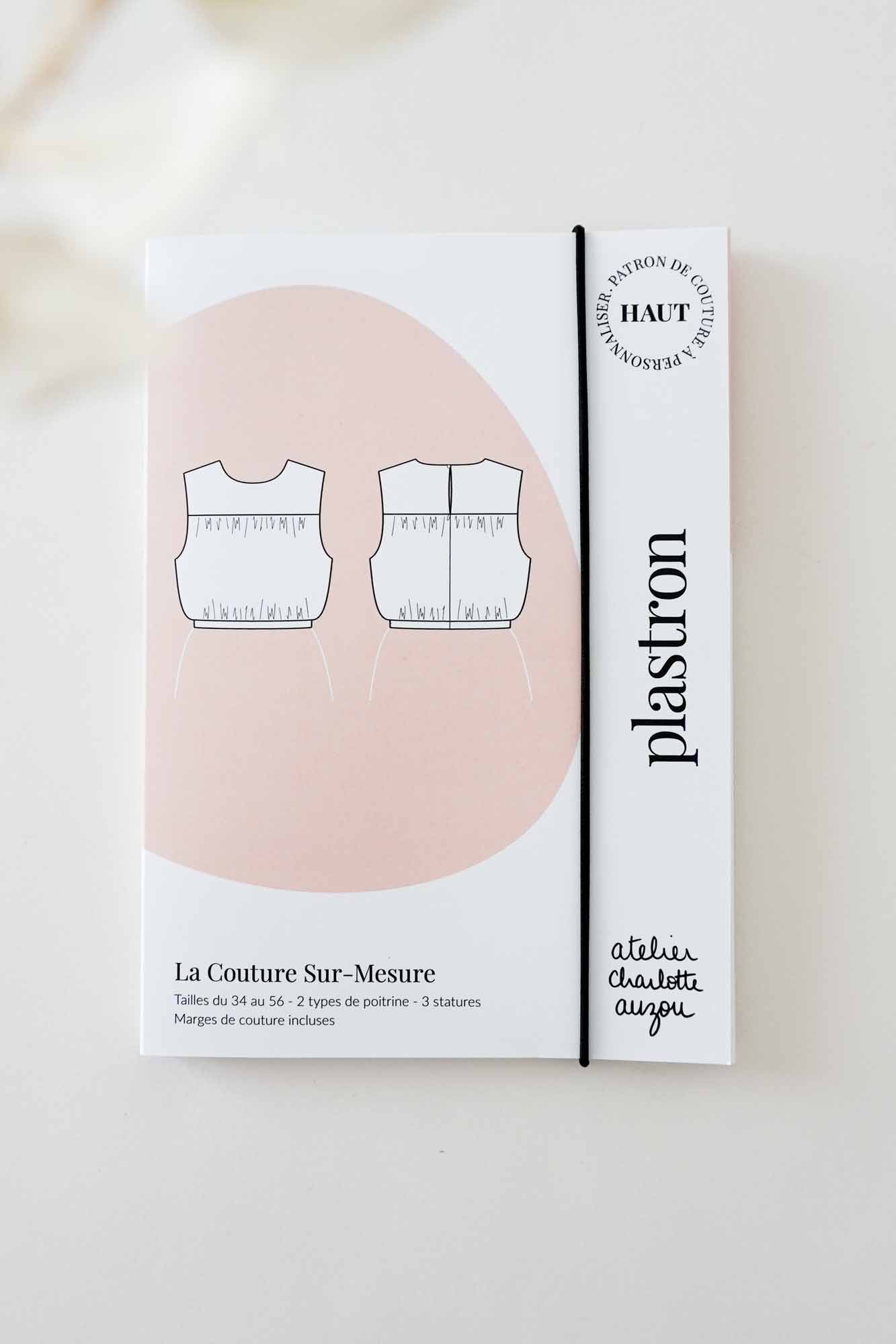 Patron de Couture Femme Plastron, pour créer une Robe ou un Top Sur-Mesure. Du 34 au 56, 2 types de poitrine, 3 statures. Format PDF ou Papier + PDF avec marges incluses.