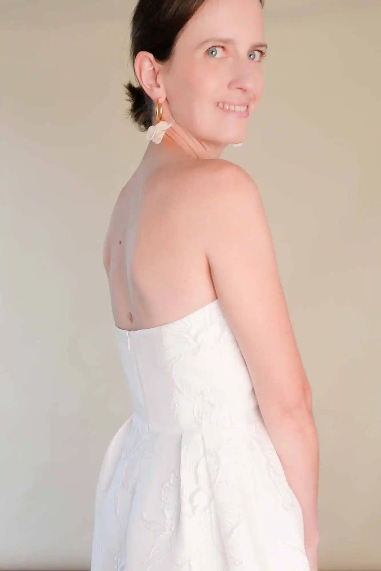 Patron de Couture Robe de Mariée Bustier à Baleines Longue avec Traîne, du 34 au 56, personnalisable, Papier et PDF, par Atelier Charlotte Auzou