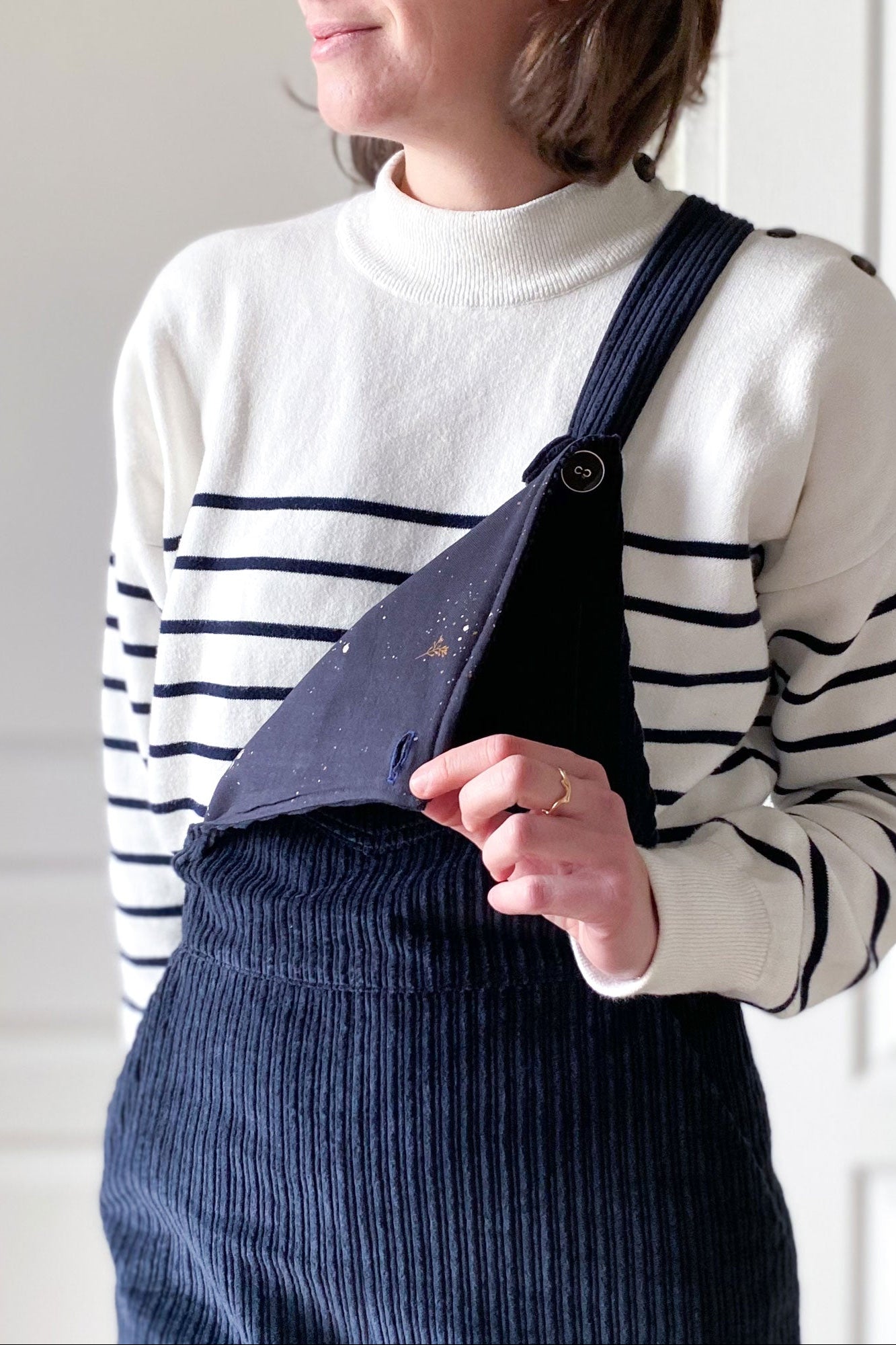 Salopette en Velours Côtelé