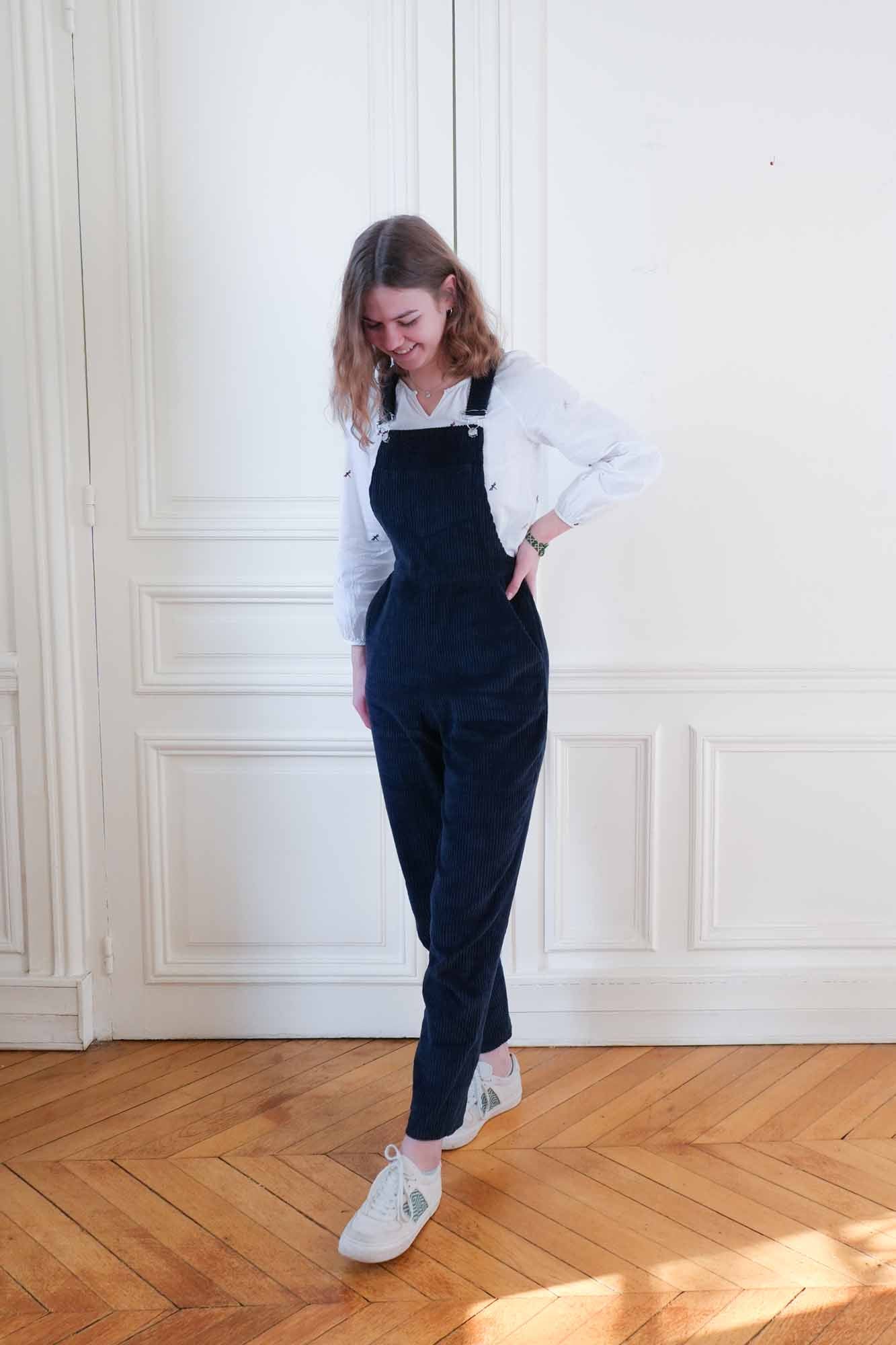 Salopette Féminine en Velours