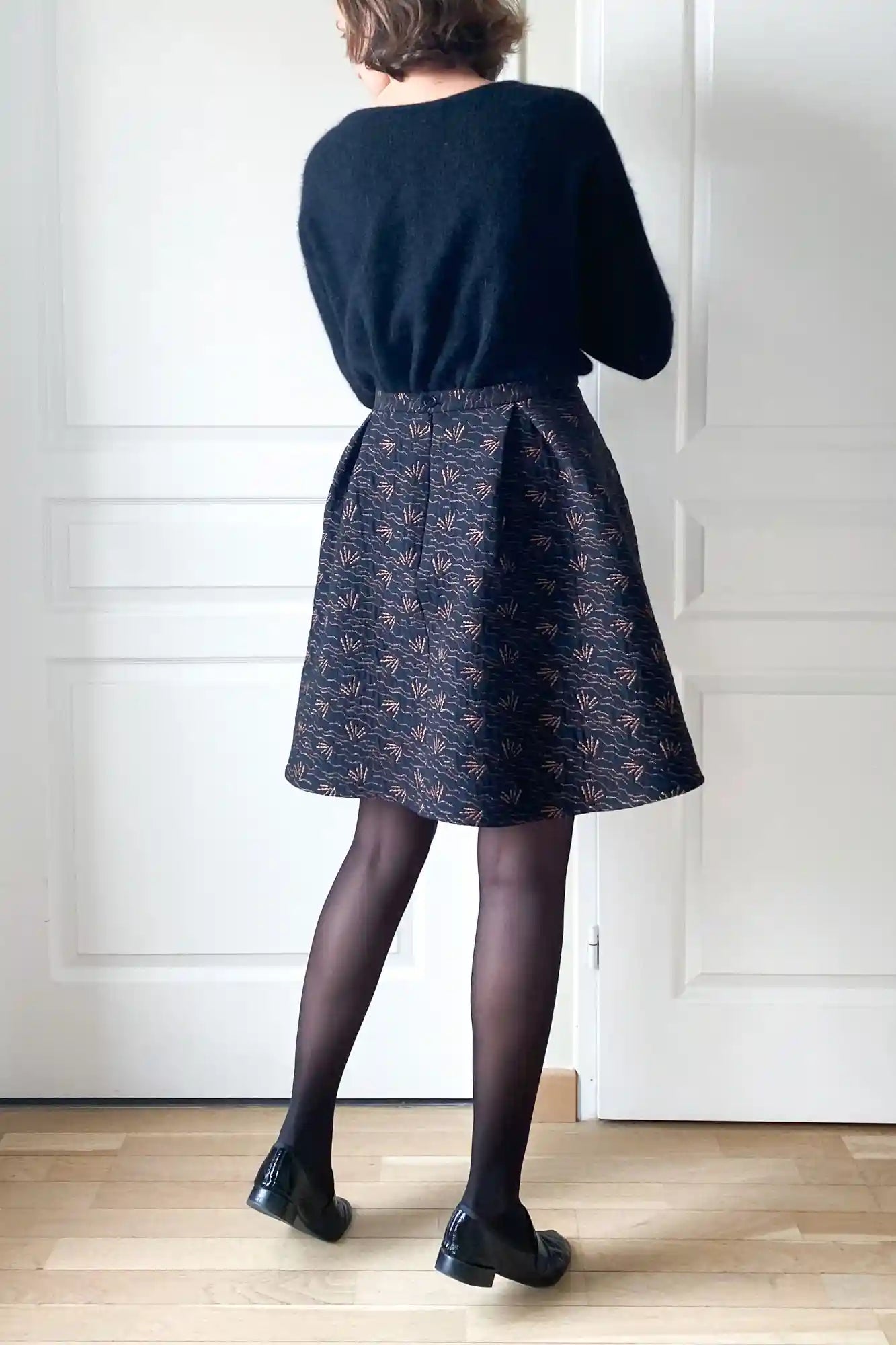 Patron De Couture Jupe À Plis Plats et Plis Creux, Pochette ou PDF, du 34 au 56, 2 longueurs et 3 statures incluses, par Atelier Charlotte Auzou