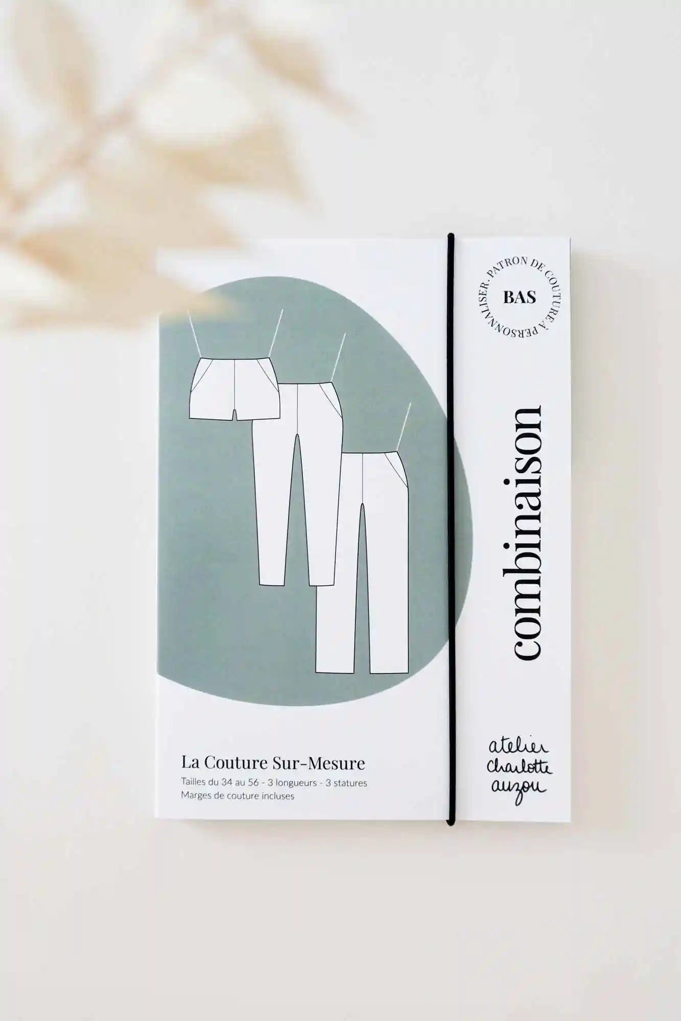 Patron de Couture Combinaison Pantalon ou Short pour Femme À Personnaliser, Pochette ou PDF, du 34 au 56, par Atelier Charlotte Auzou