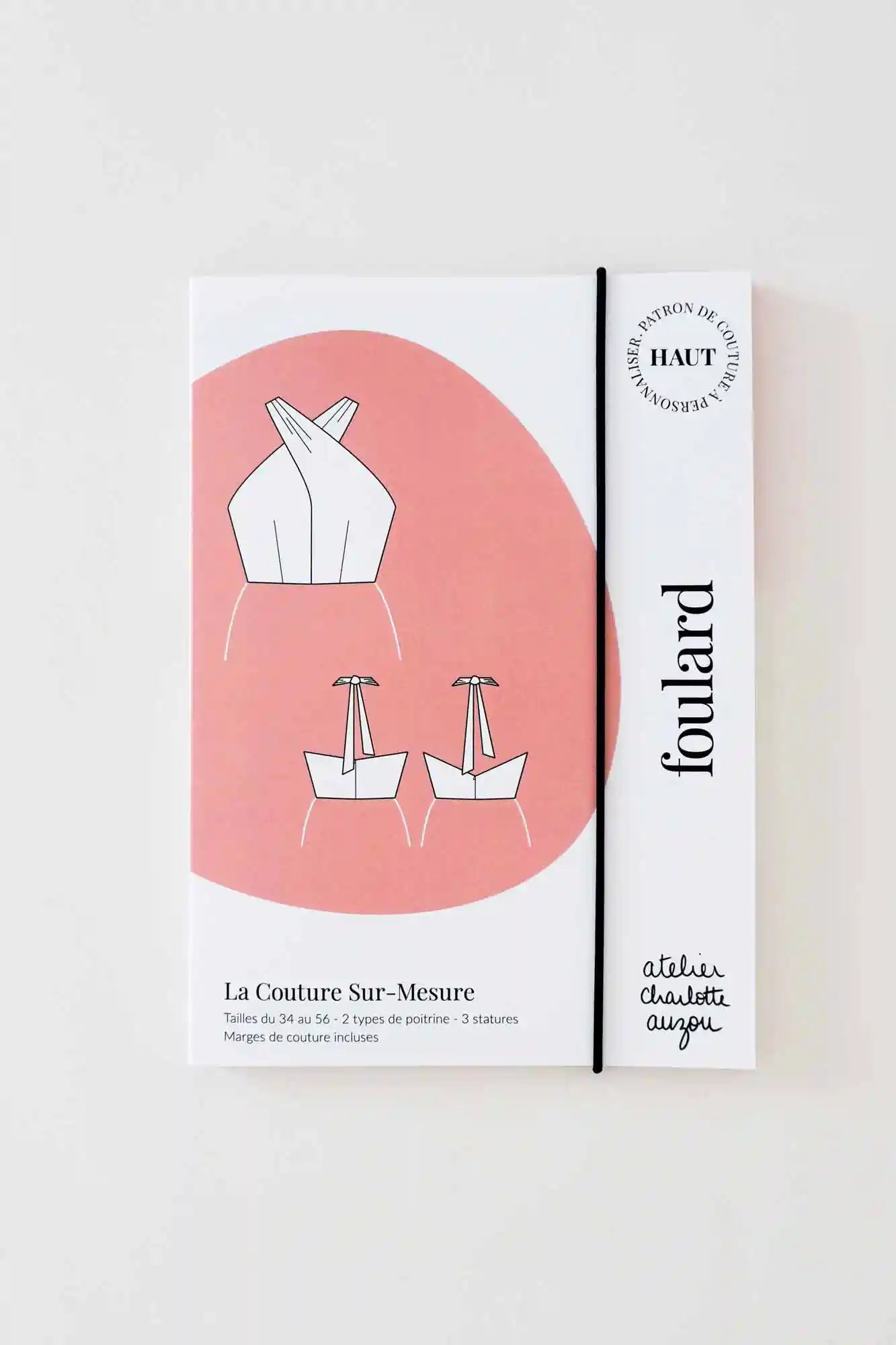 Patron de Couture Dos Nu Foulard à Nouer dans le Cou à Personnaliser par Atelier Charlotte Auzou