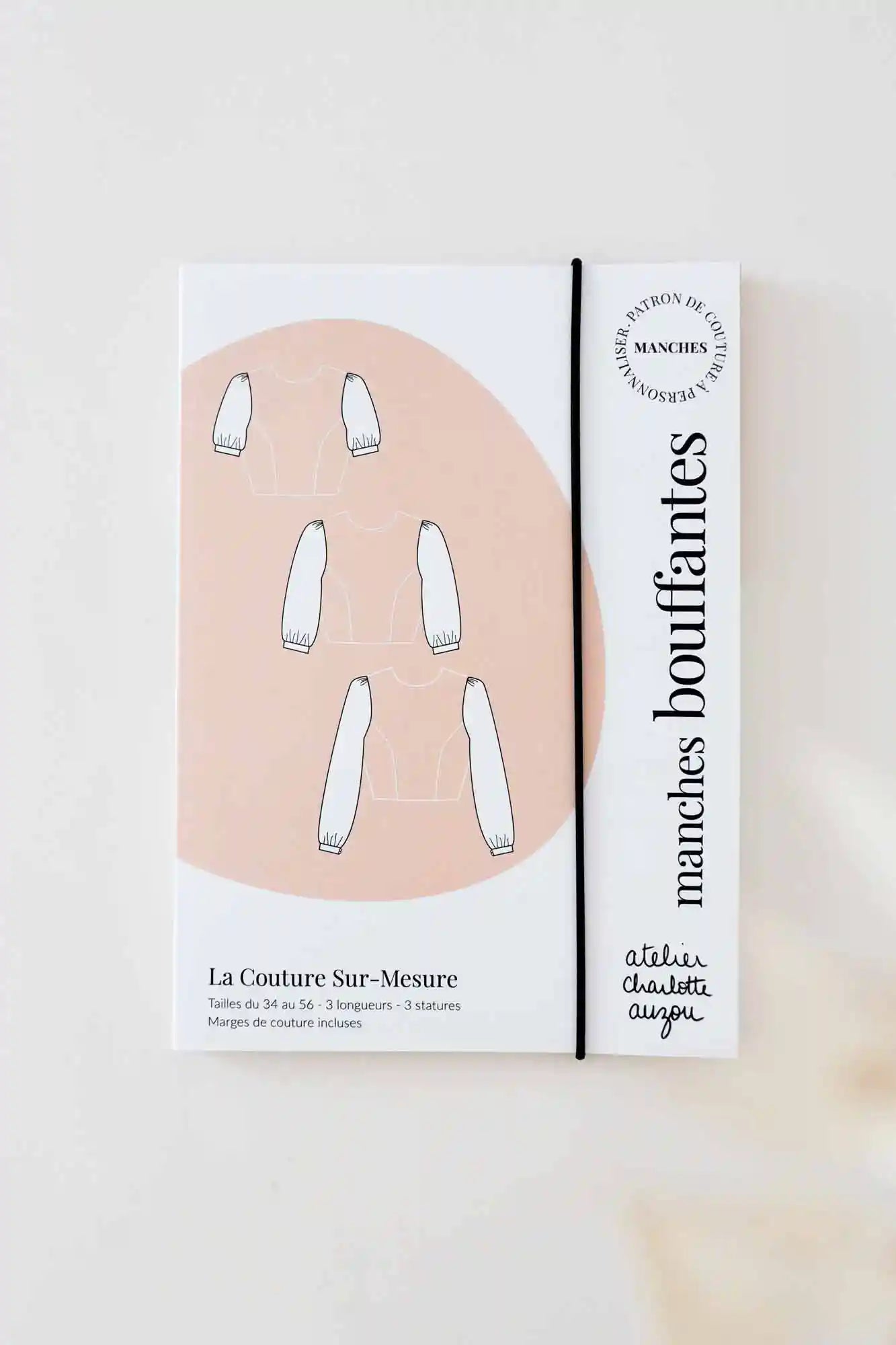 Patron de couture des Manches Bouffantes, disponible en 3 longueurs, Pochette ou PDF, du 34 au 56, à personnaliser avec les patrons sur-mesure Atelier Charlotte Auzou