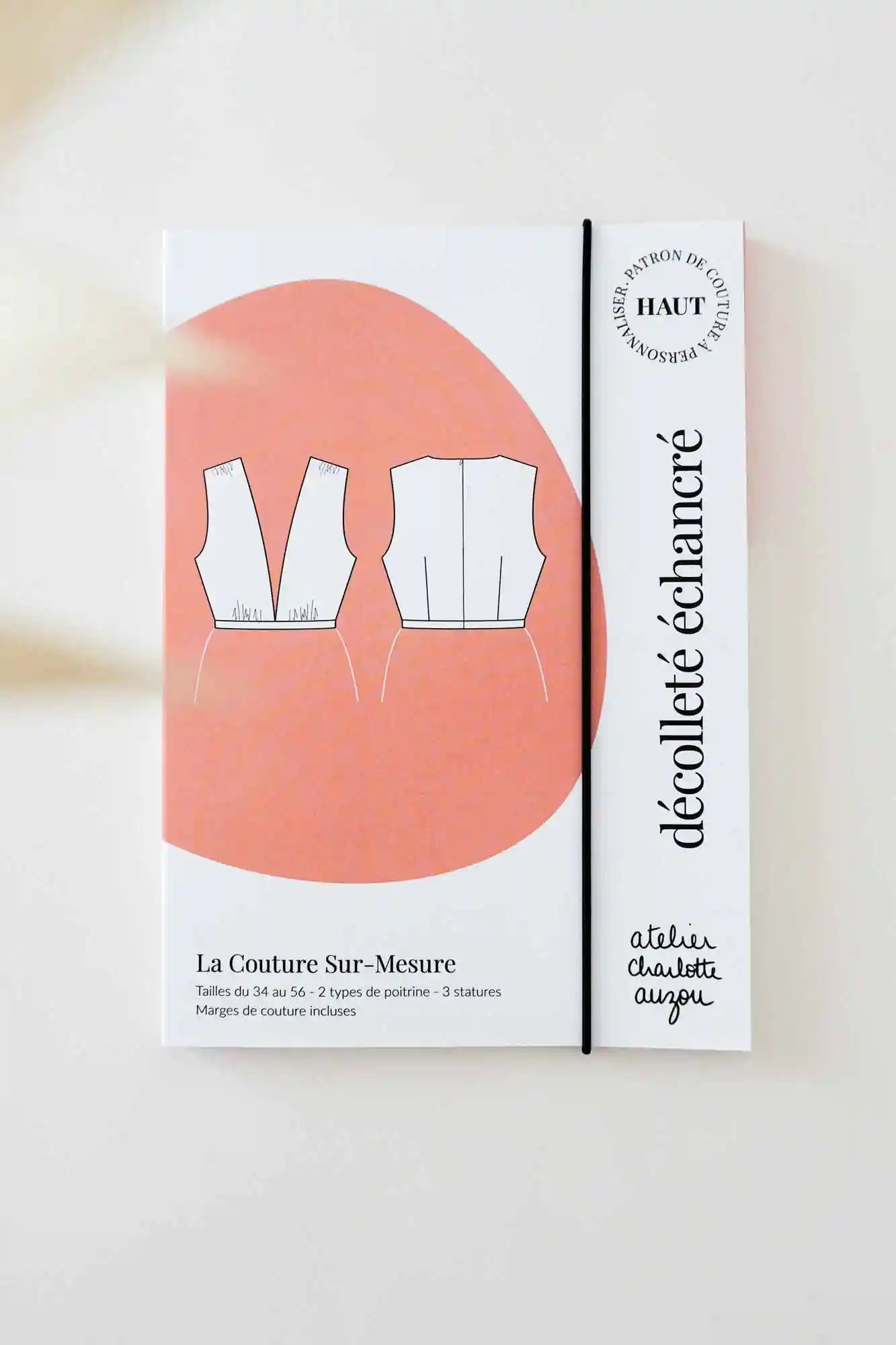 Patron de Couture Décolleté Profond et Échancré à Personnaliser en Robe ou Combinaison avec le Concept Couture par Atelier Charlotte Auzou