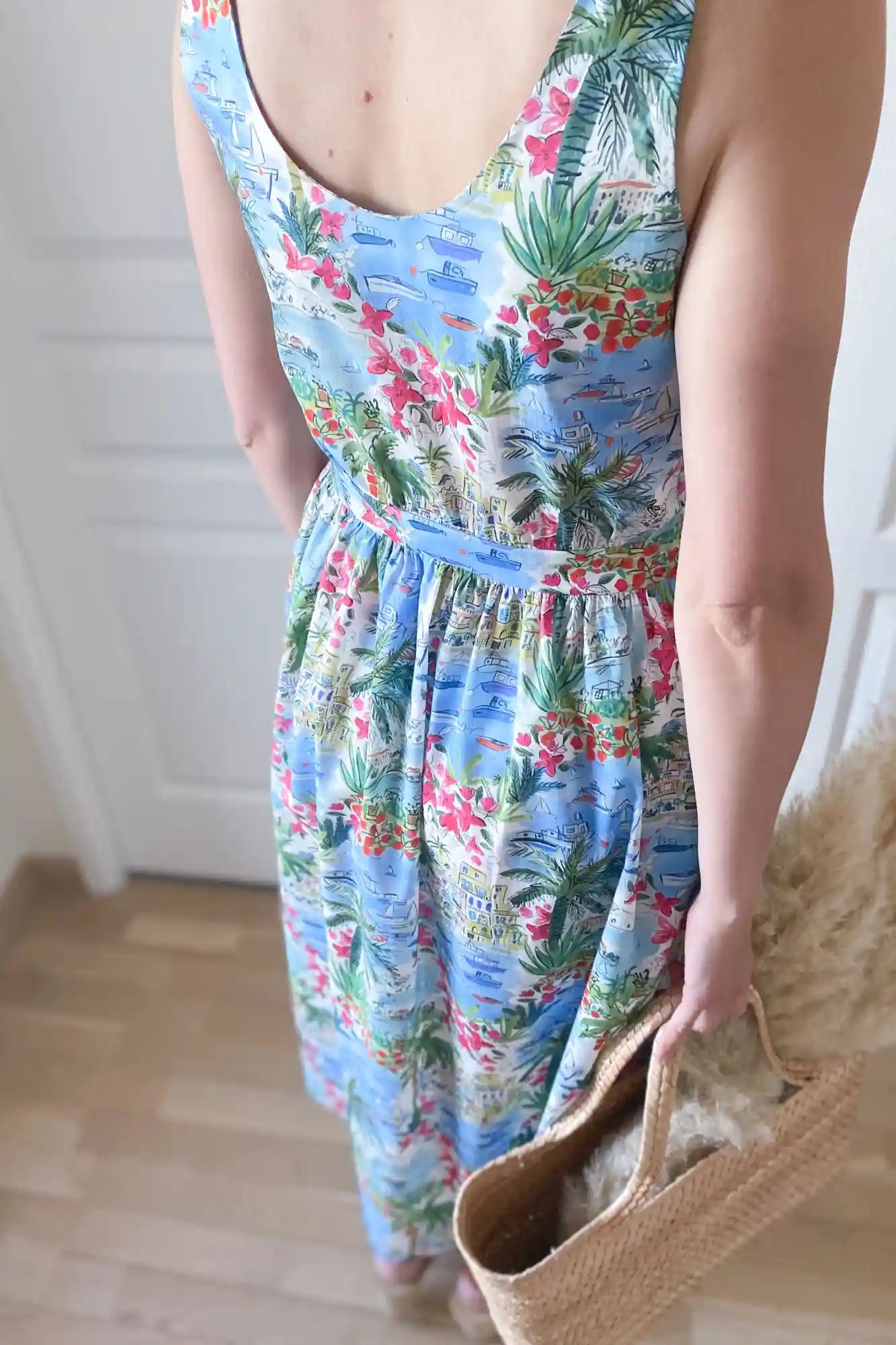 Robe Débardeur en Liberty