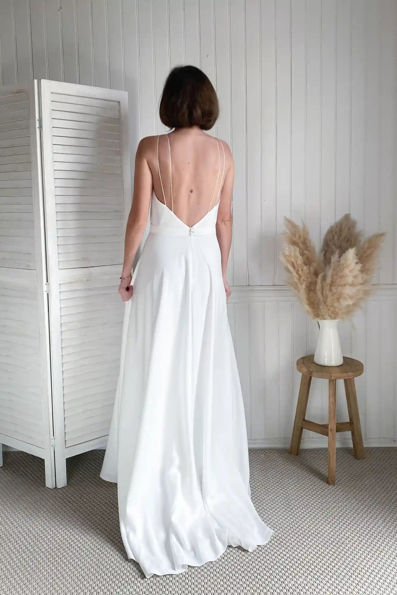 Patron de Couture Robe de Mariée Patineuse avec traîne, du 34 au 56, à personnaliser pour une création unique et sur-mesure, par Atelier Charlotte Auzou