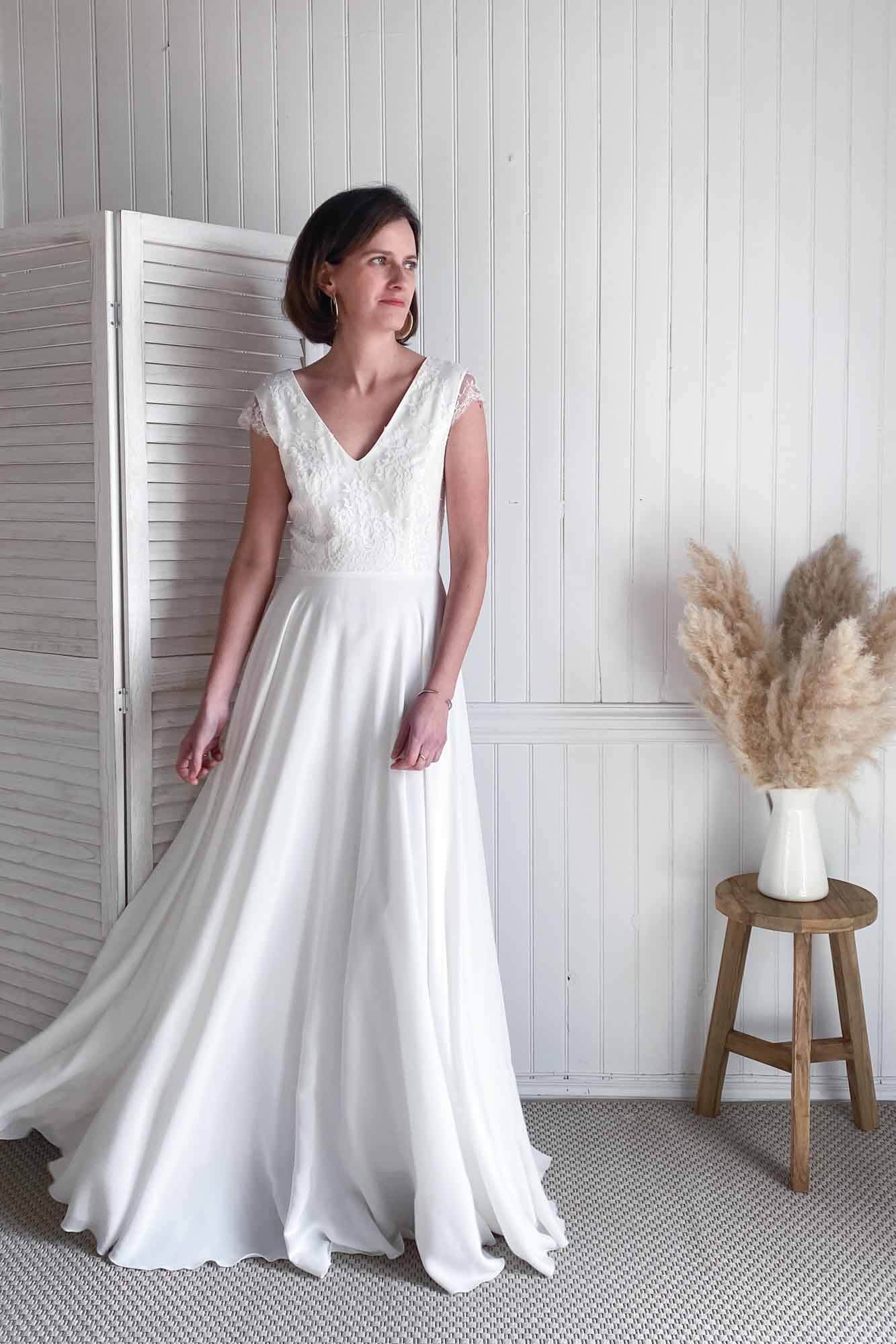 Coudre Une Robe De Mariée Avec L'Ebook Et Les Patrons À Personnaliser Par Atelier Charlotte Auzou
