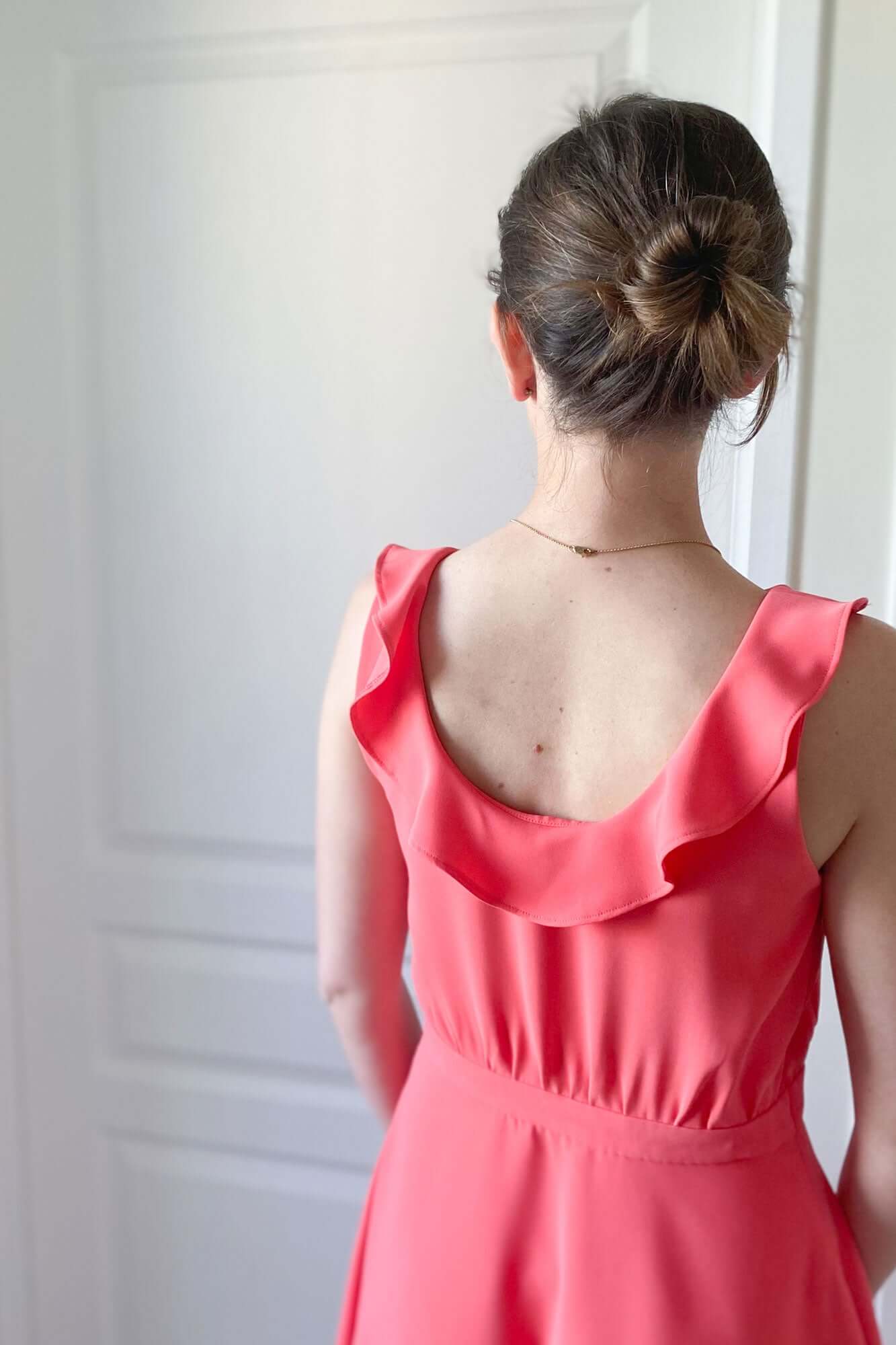 Patron de Couture Robe Mariage À Volants À Personnaliser