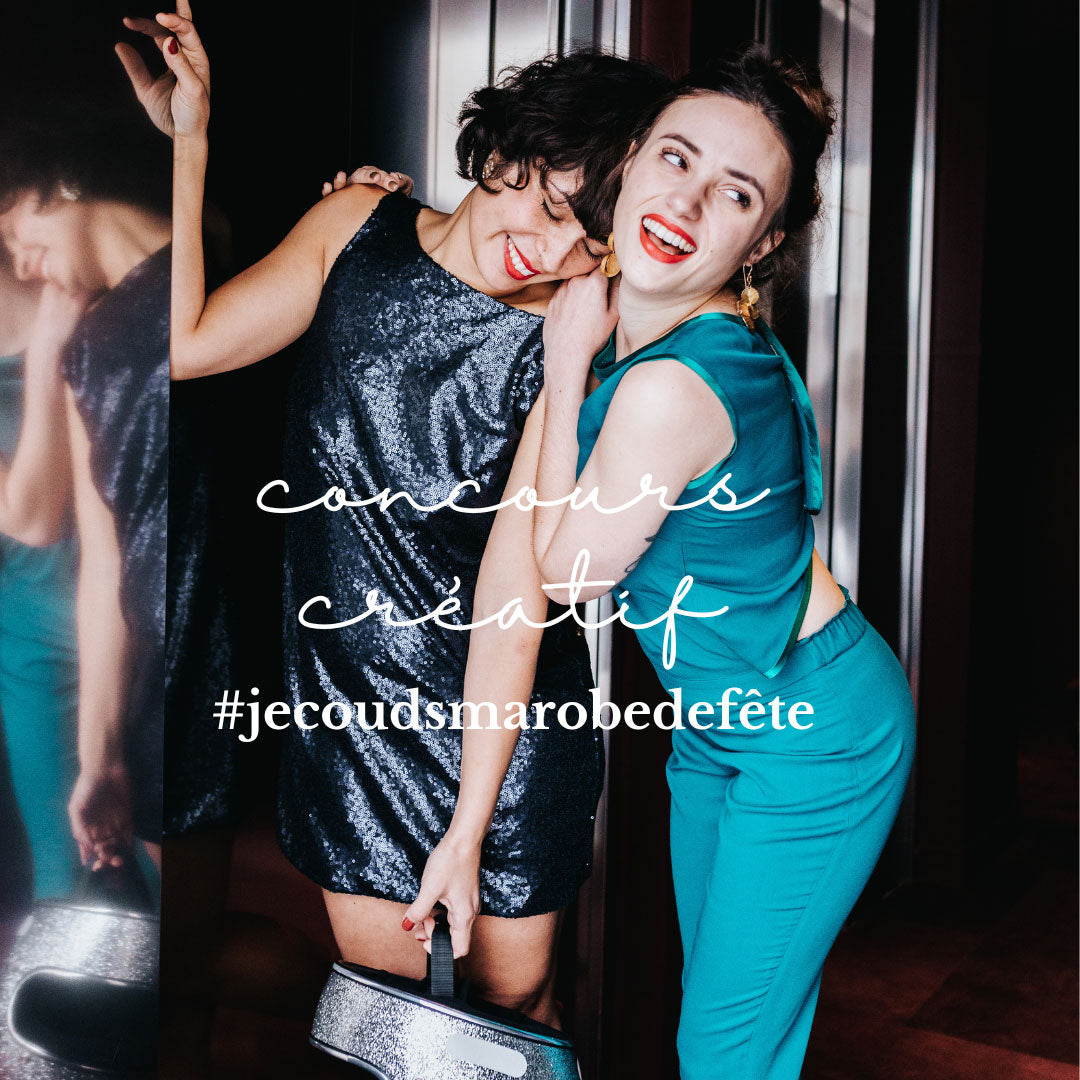 Concours créatif couture Instagram Atelier Charlotte Auzou Je couds ma robe de fête 2022