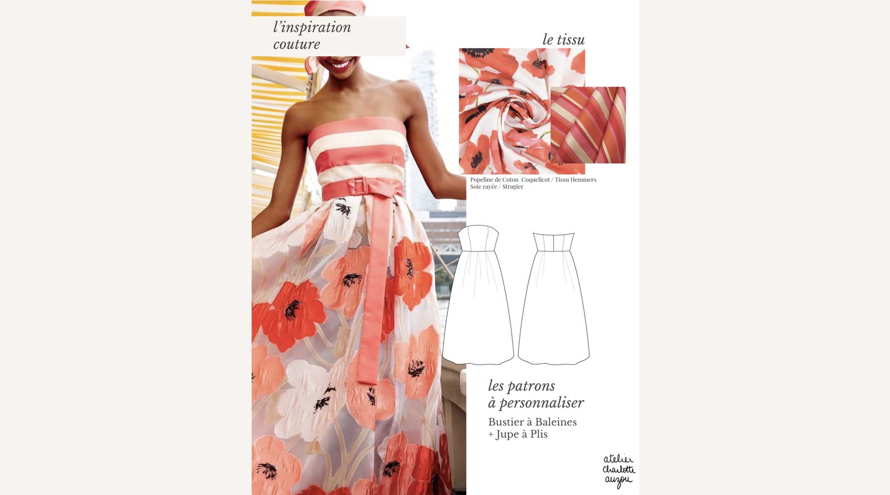 Les Inspirations pour Coudre le Patron Bustier à Baleines