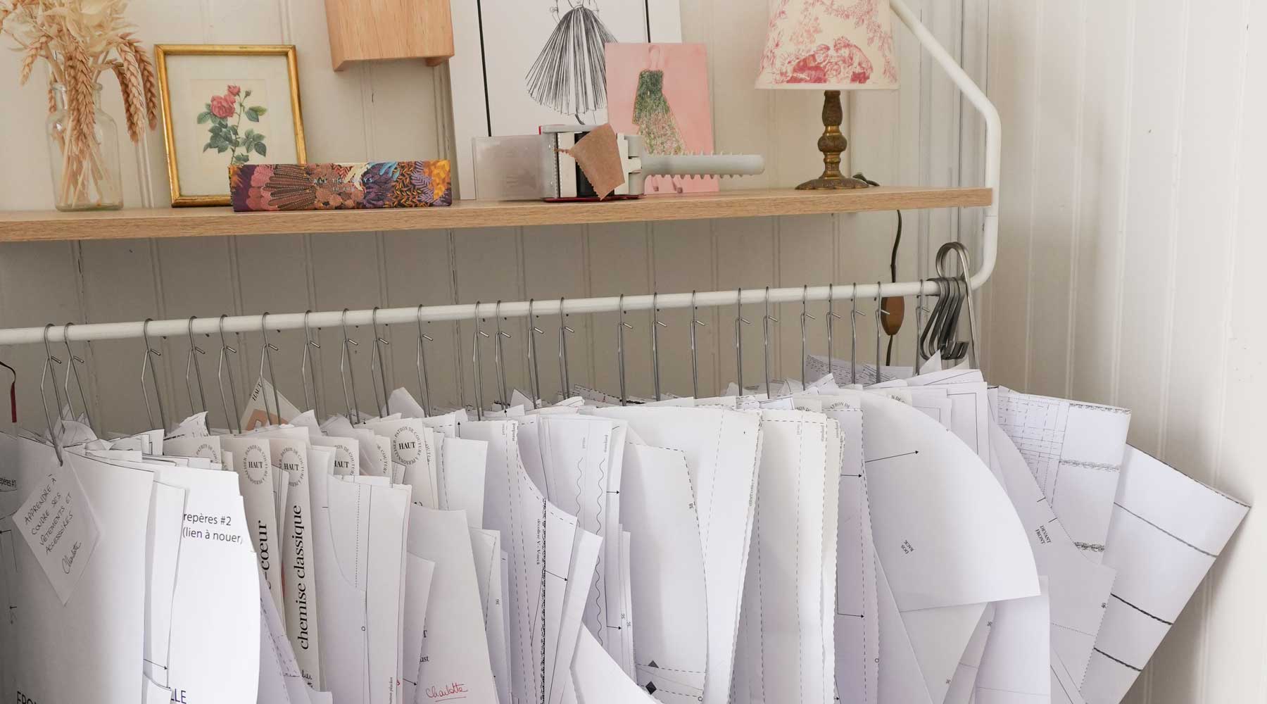 Comment ranger ses patrons de couture dans son atelier ? 