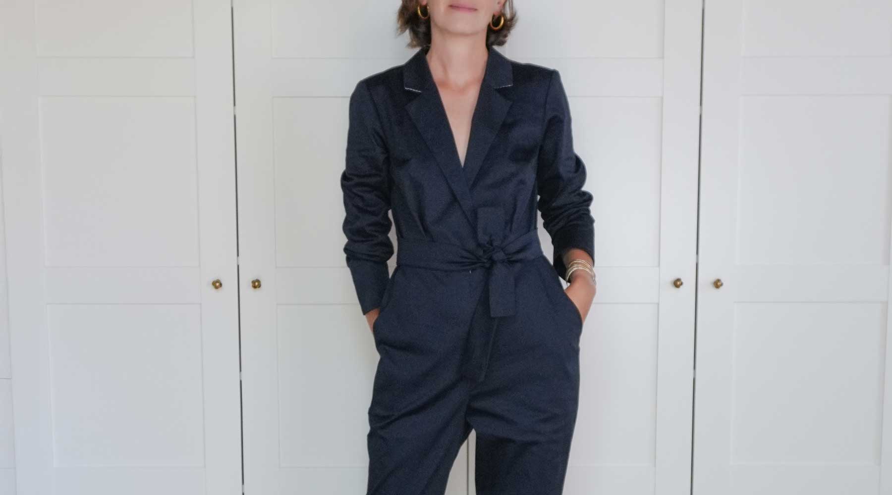 Projet couture d’Octobre : la Combinaison Pantalon au Col Tailleur