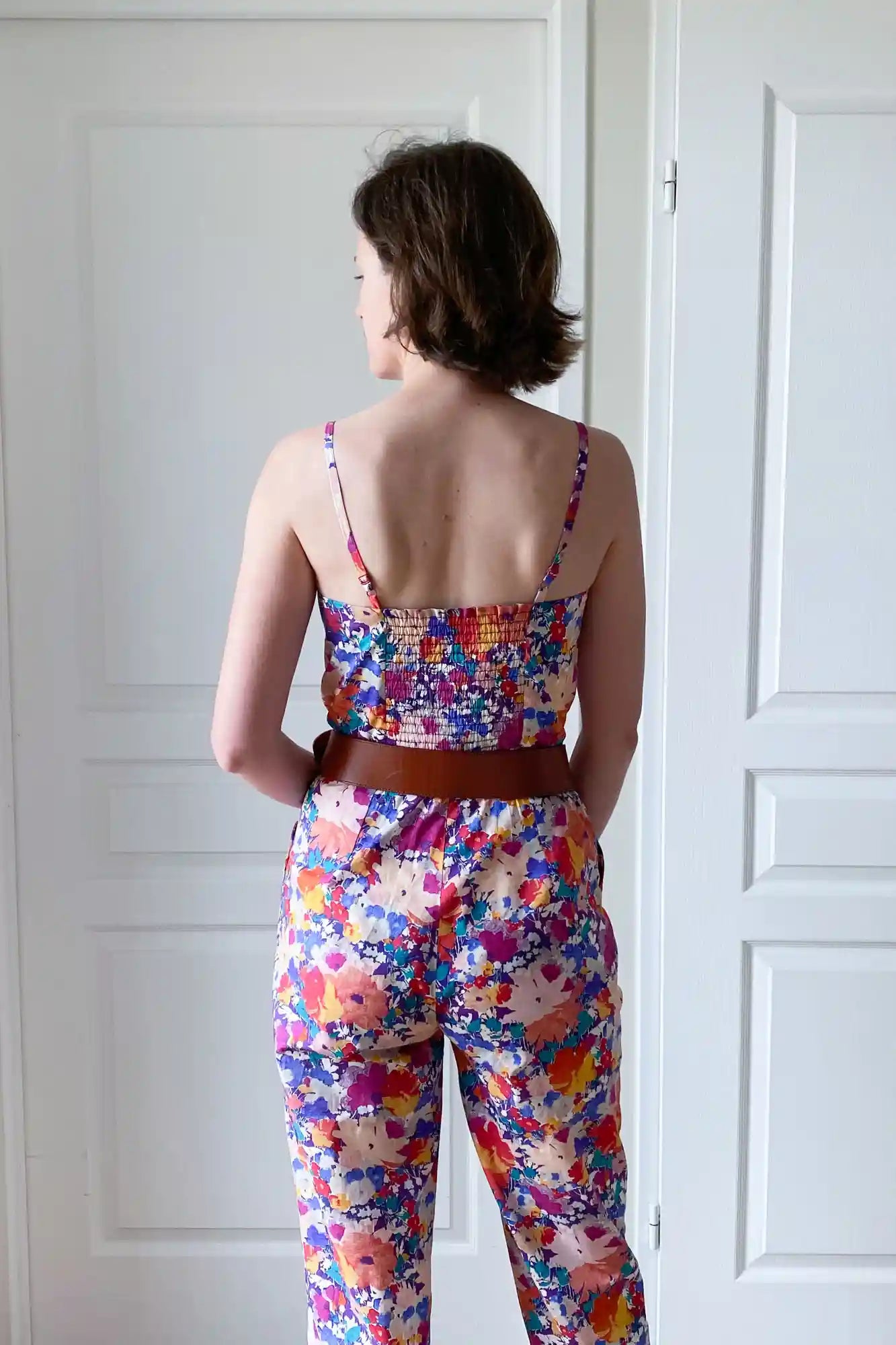Combipantalon à Bretelles en Liberty