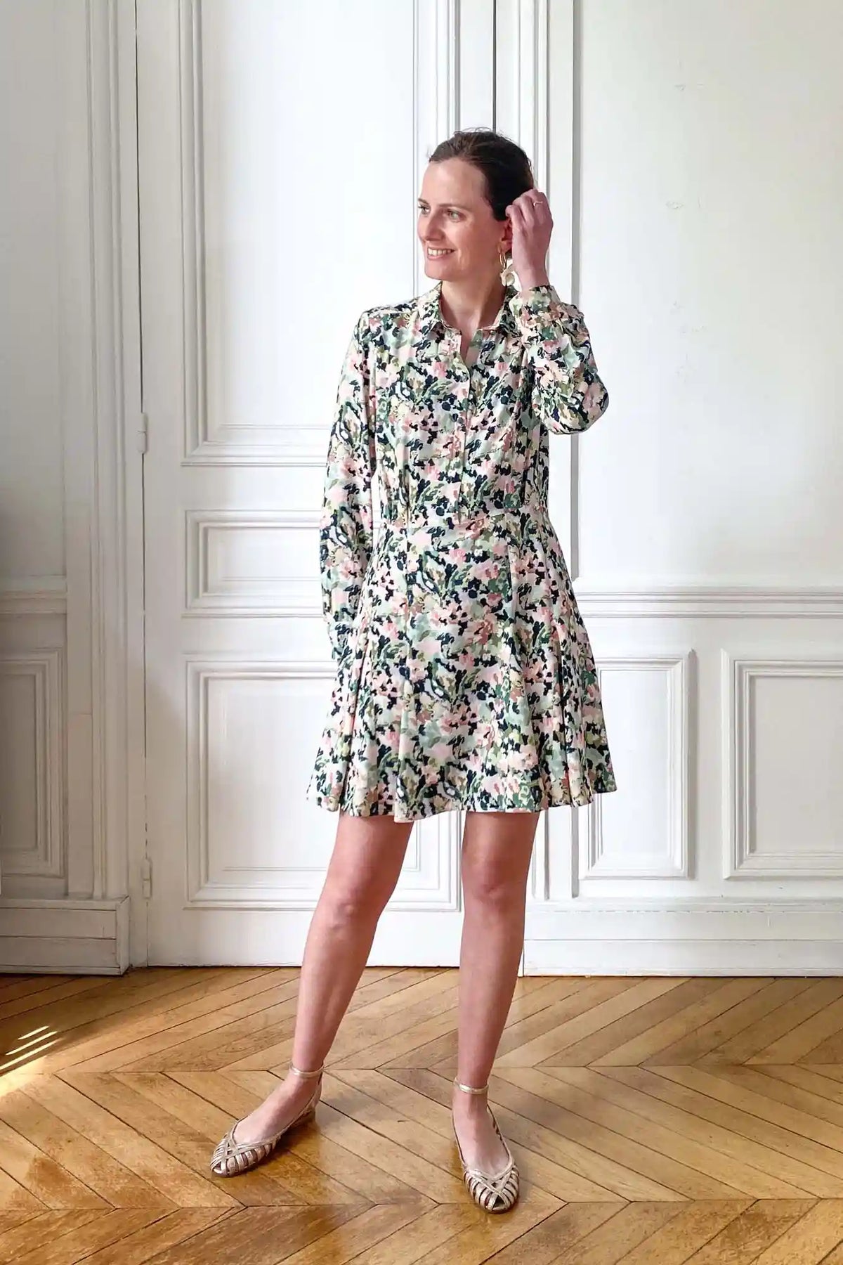 Godet Shirt Dress Sewing Pattern