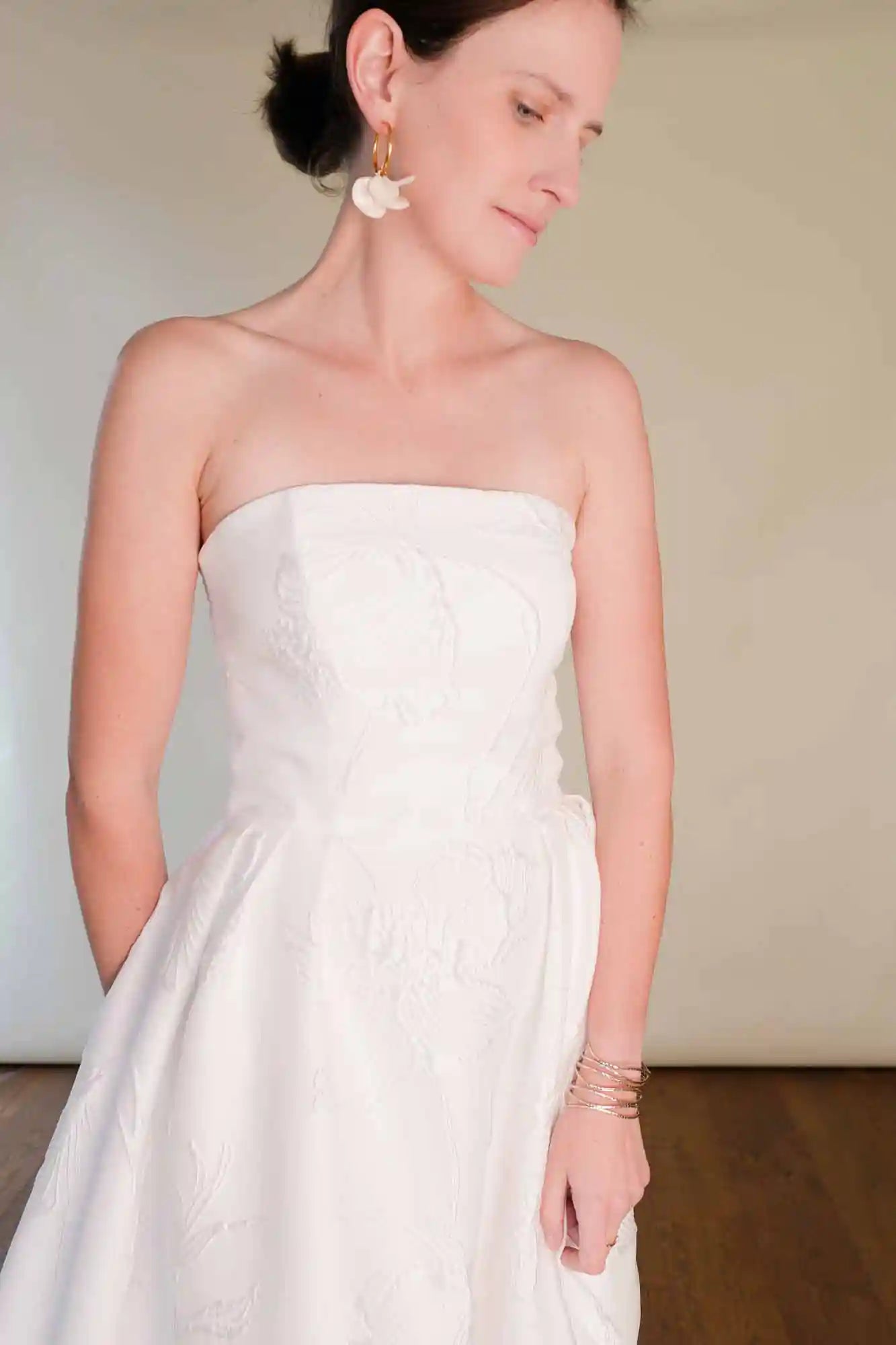 Patron de Couture Robe de Mariée Bustier à Baleines Longue avec Traîne, du 34 au 56, personnalisable, Papier et PDF, par Atelier Charlotte Auzou