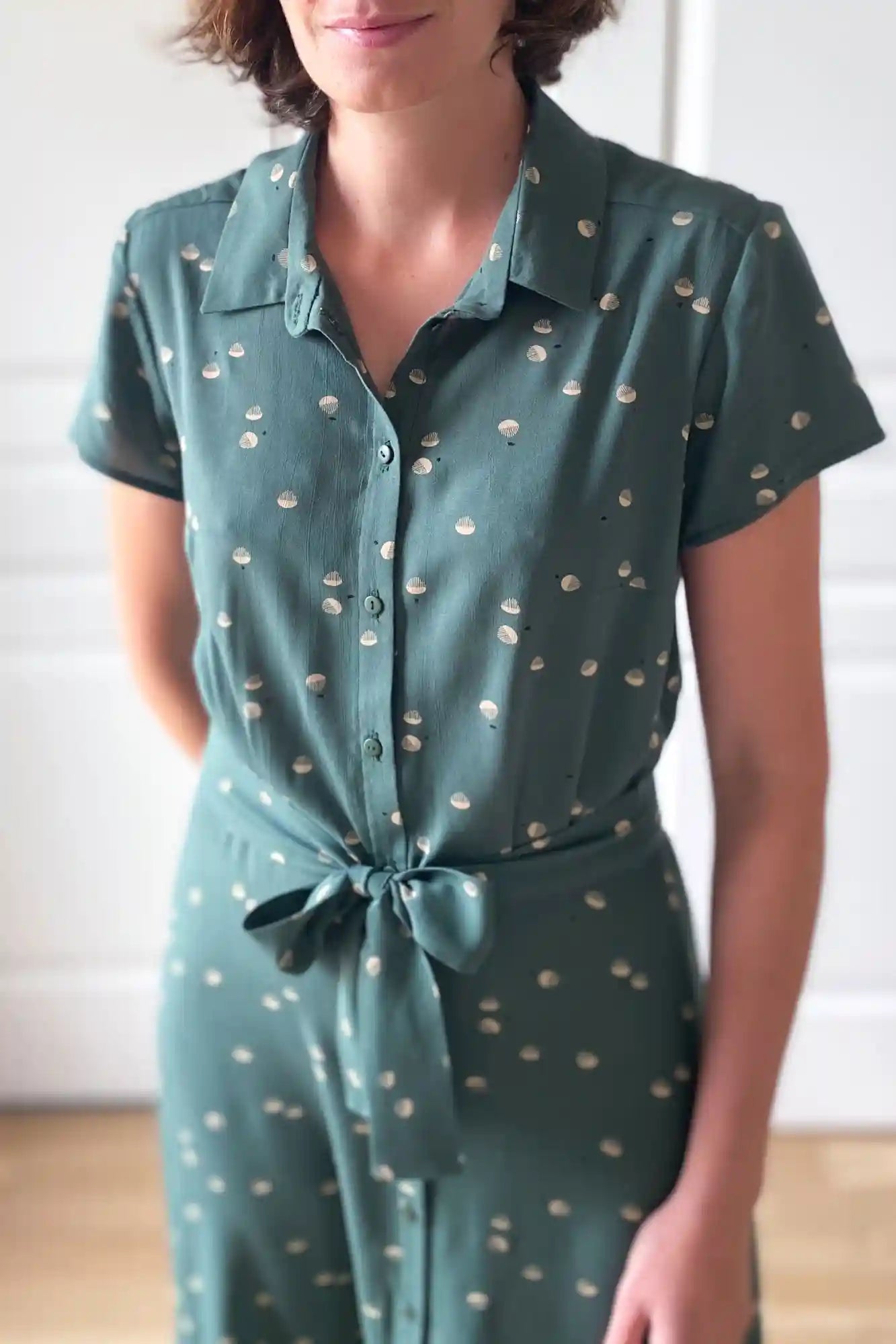 Patron de Couture de Robe Chemise À Personnaliser, du 34 au 56, Pochette ou PDF avec calques et marges incluses, par Atelier Charlotte Auzou