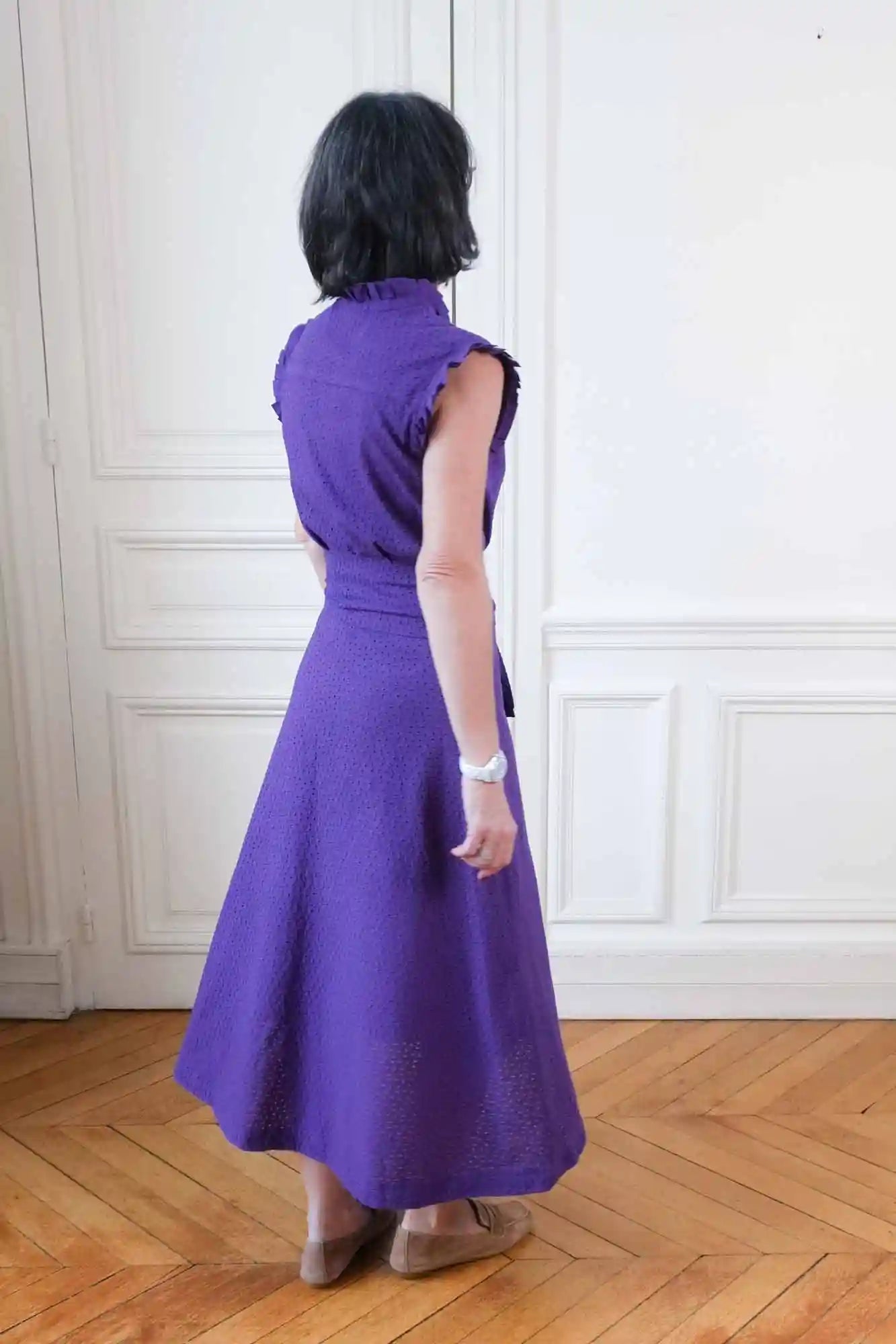 Robe Chemise en Broderie Anglaise