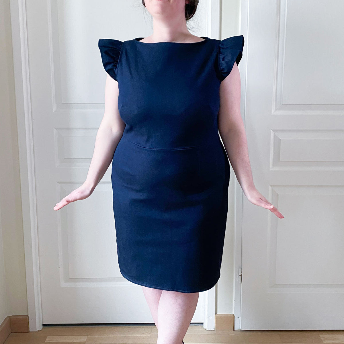 Denim Shift Dress Sewing Pattern