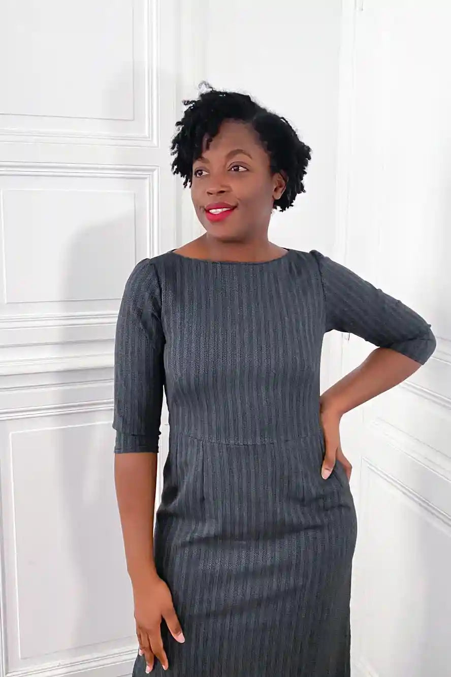Patron de Couture Encolure Bateau À Personnaliser par Atelier Charlotte Auzou, du 34 au 56, Pochette ou PDF, marges incluses