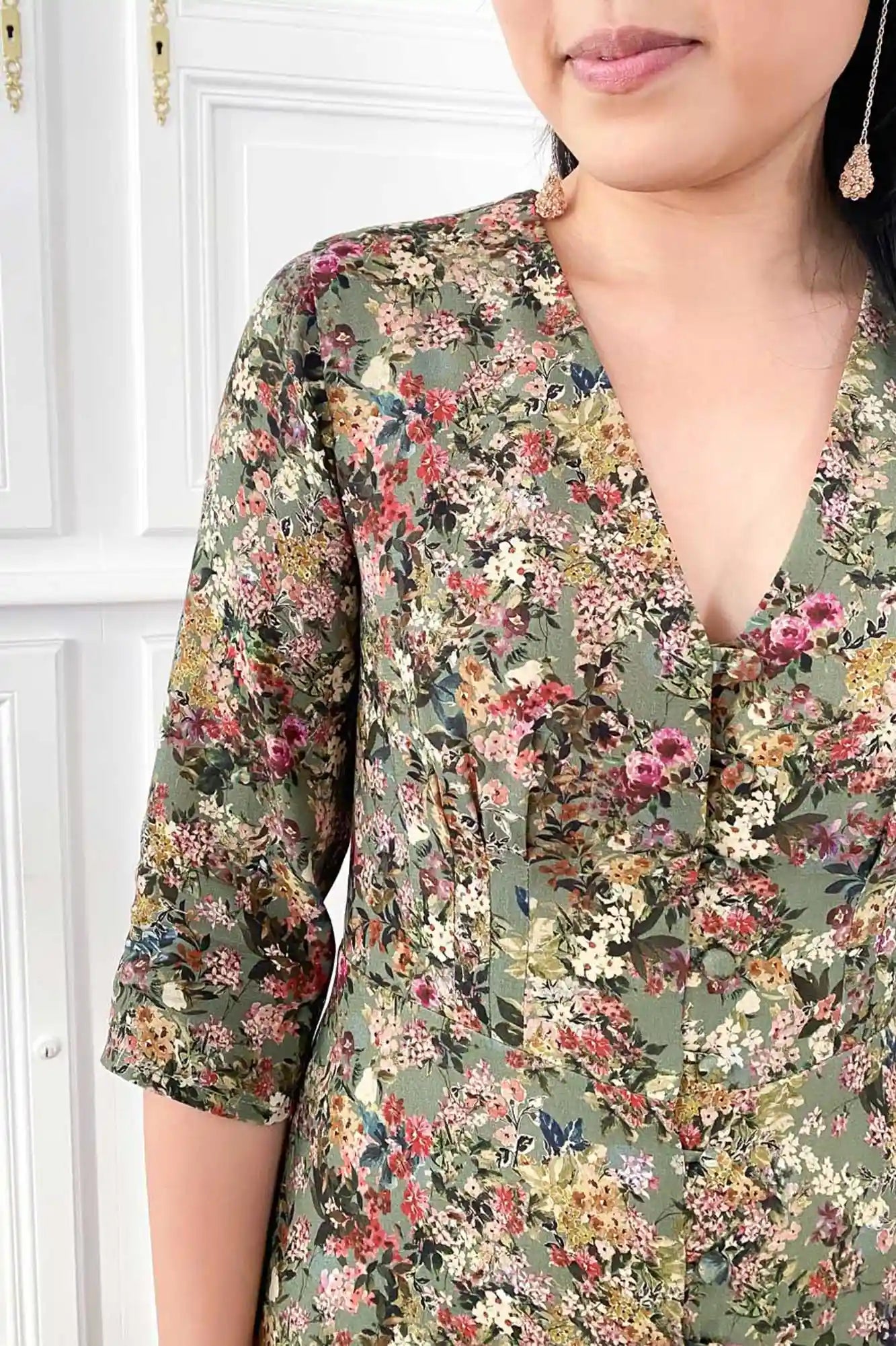 Patron De Couture Robe Boutonnage Rétro À Personnaliser, PDF A4 et A0 ou Pochette, du 34 au 56, par Atelier Charlotte Auzou