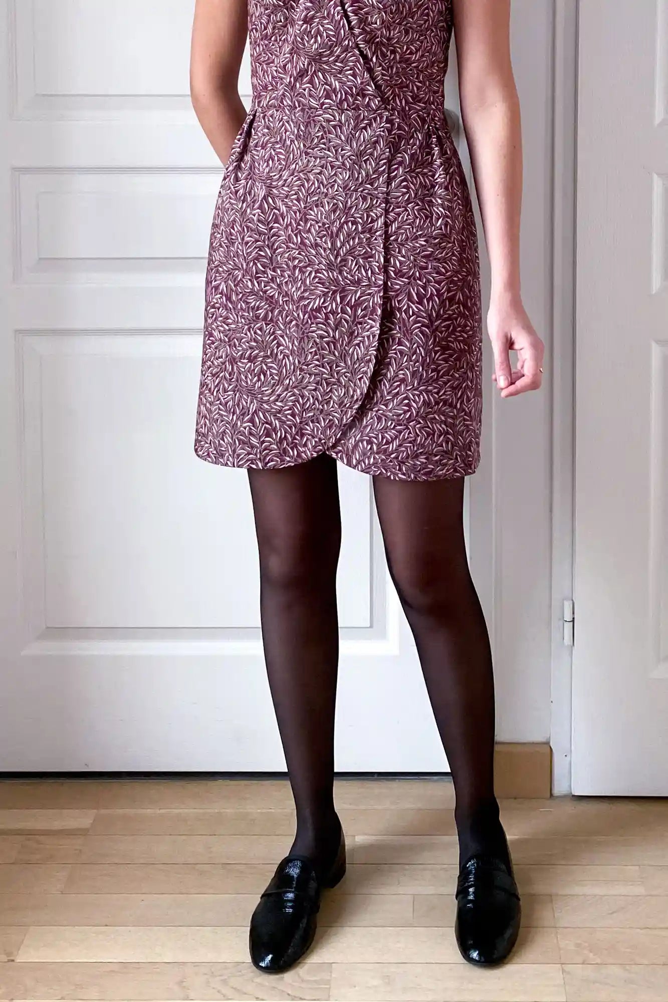 Patron De Couture Robe Portefeuille Avec Ourlet Tulipe À Personnaliser, Pochette ou PDF, du 34 au 56, par Atelier Charlotte Auzou