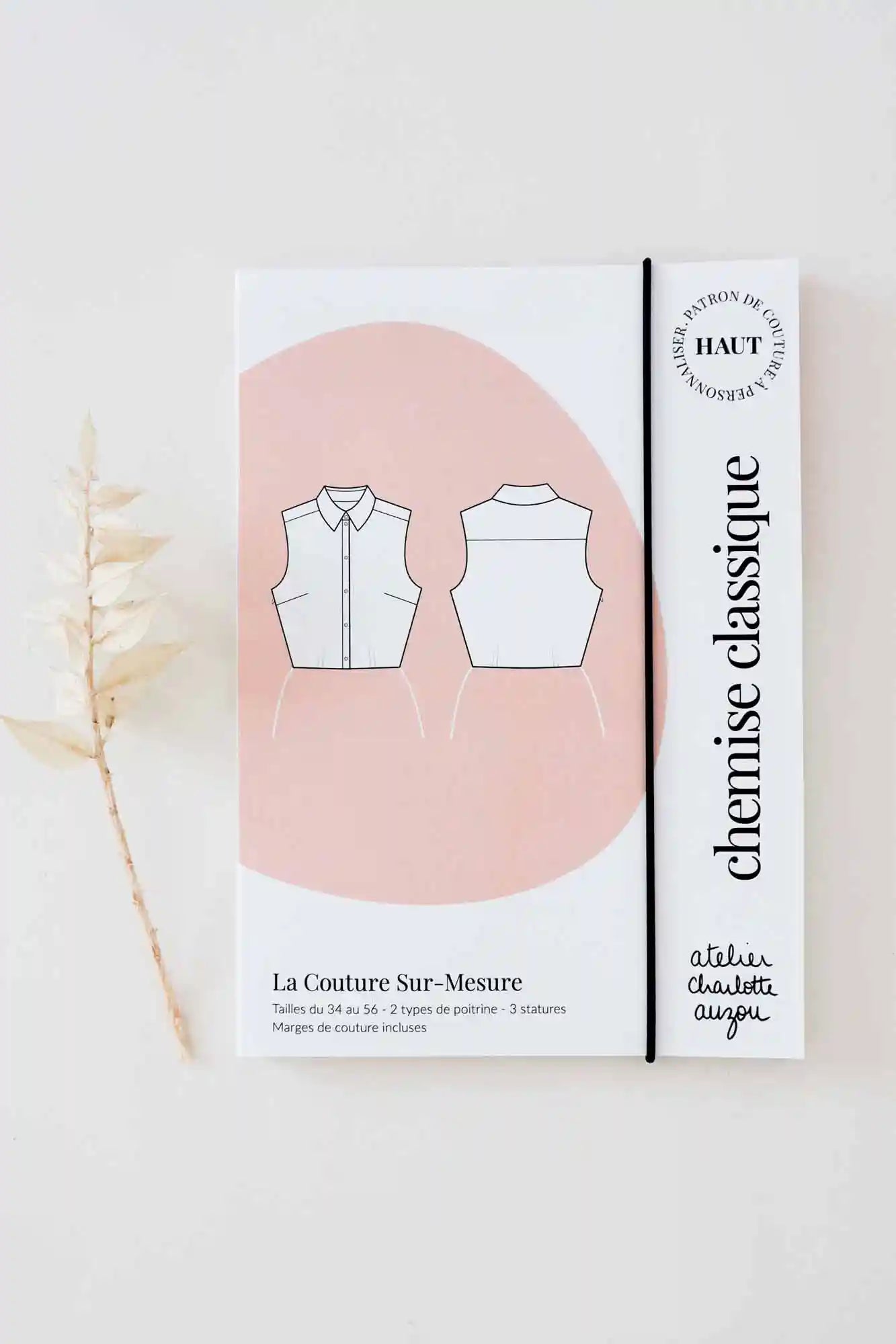 Patron de Couture de Robe Chemise À Personnaliser, du 34 au 56, Pochette ou PDF avec calques et marges incluses, par Atelier Charlotte Auzou