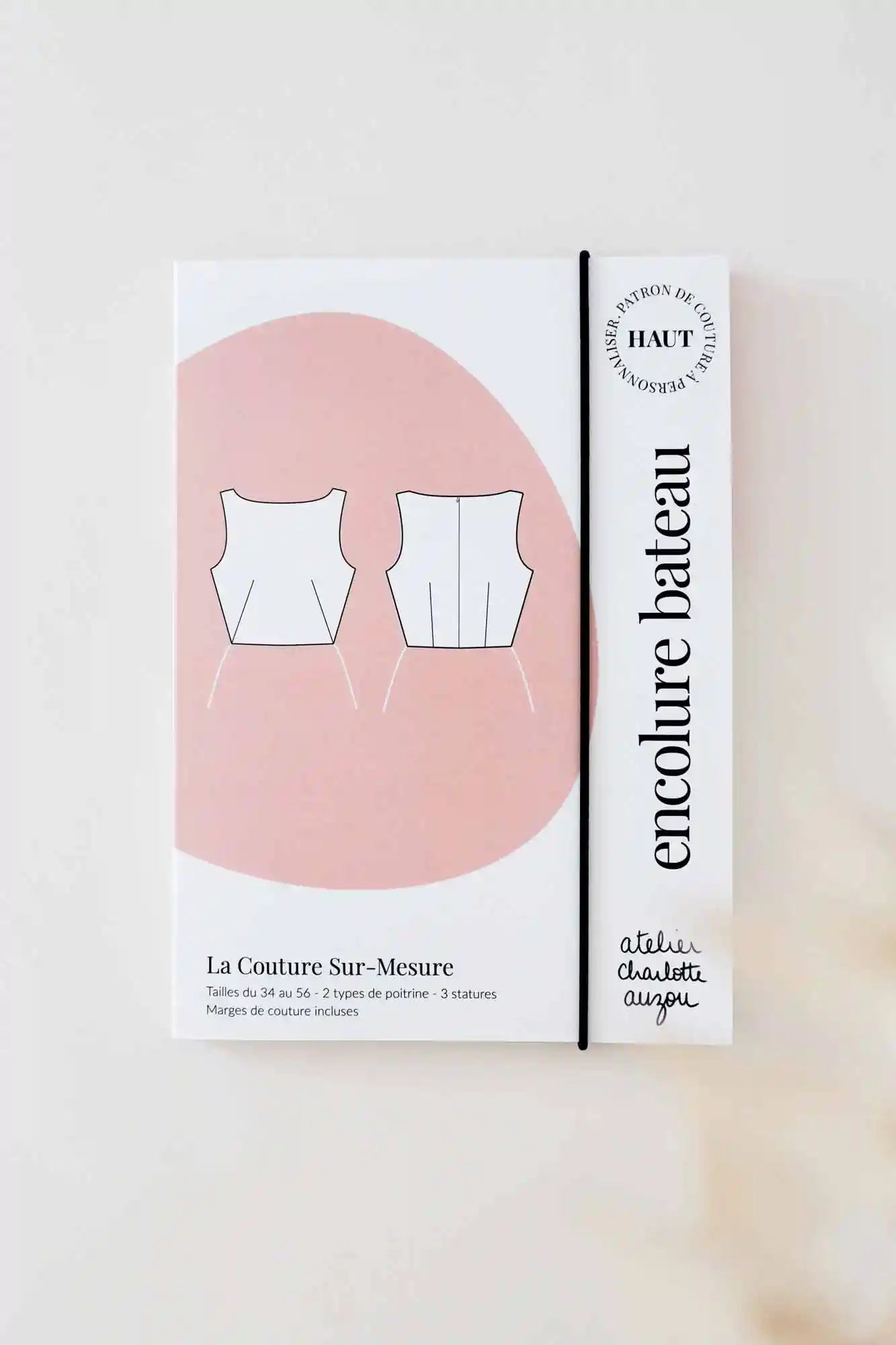 Patron de Couture Encolure Bateau À Personnaliser par Atelier Charlotte Auzou, du 34 au 56, Pochette ou PDF, marges incluses