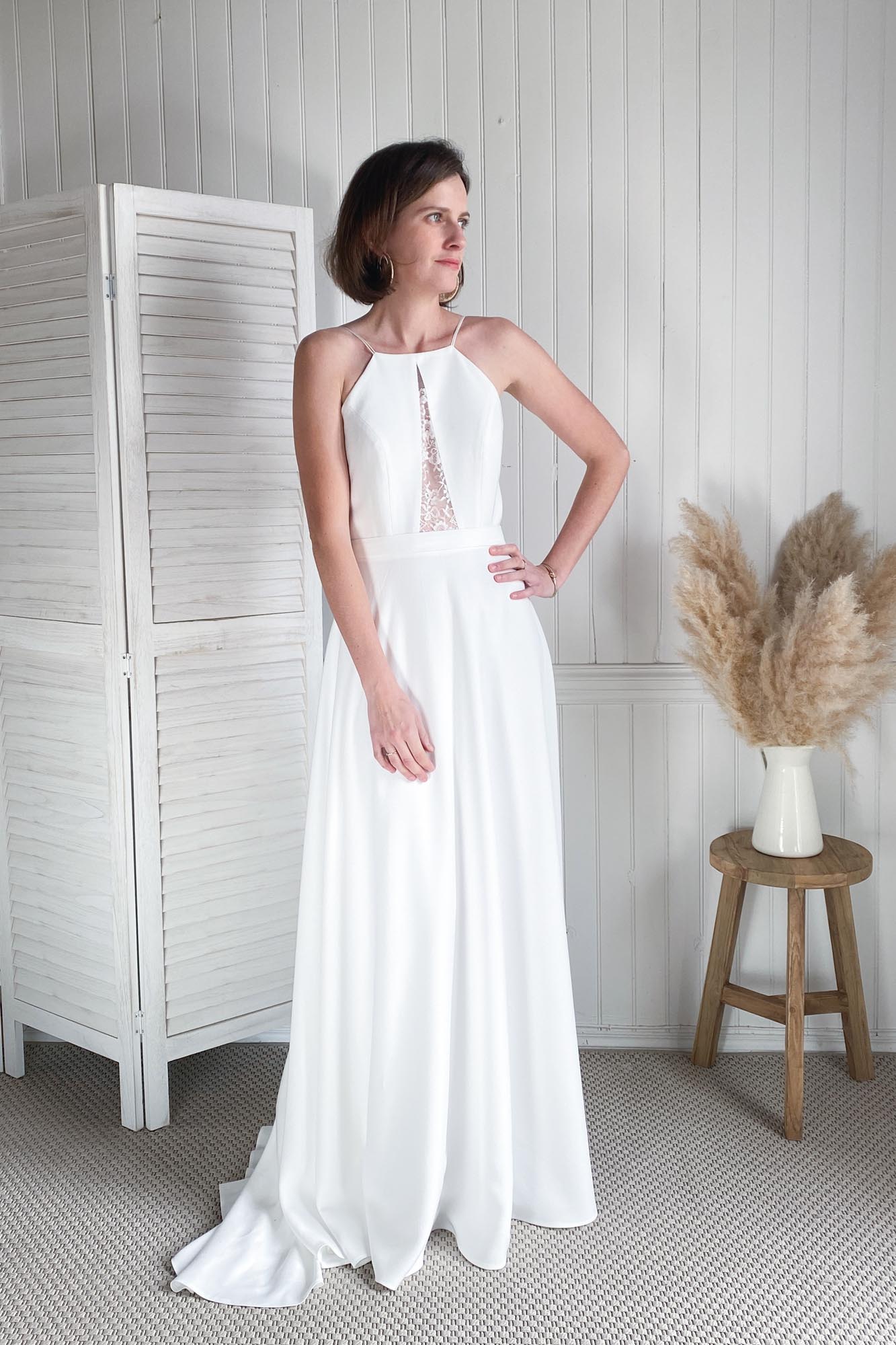 Robe de Mariée à Bretelles