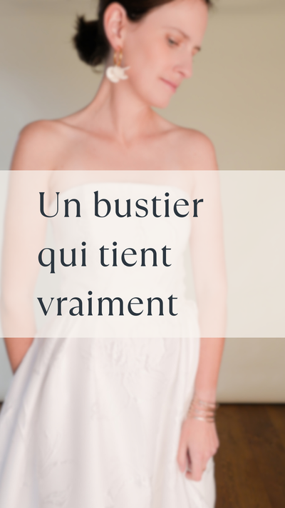 Bustier avec Maintien Parfait pour Petite et Forte Poitrine, Patron de Couture Personnalisable par Atelier Charlotte Auzou