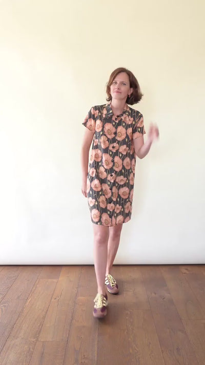 Patron de Robe Chemise Droite en Viscose Madame Iris