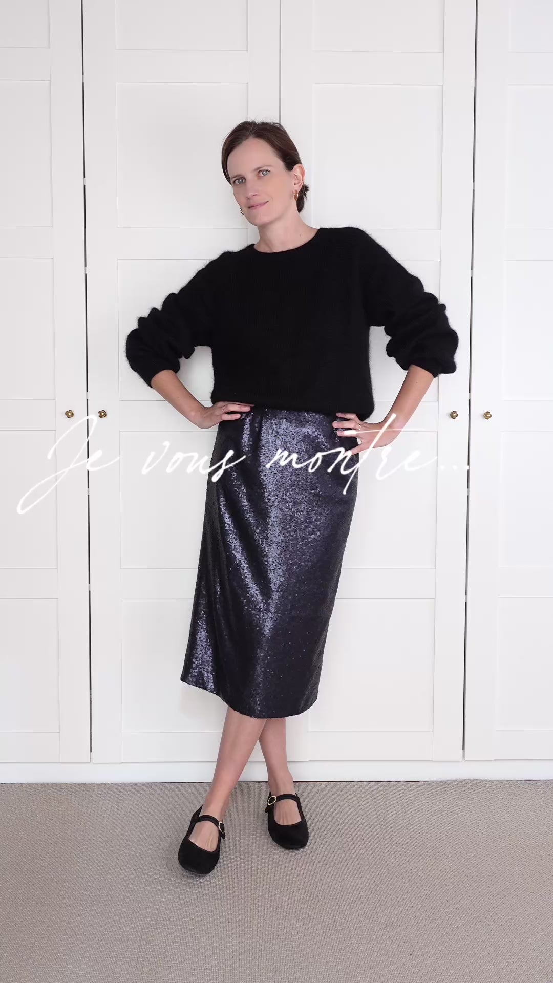 Patron de Couture Jupe Droite Midi en Sequins Personnalisable