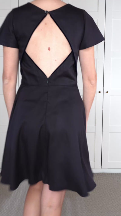 Patron de Couture Robe Dos Nu Losange Patineuse Personnalisable