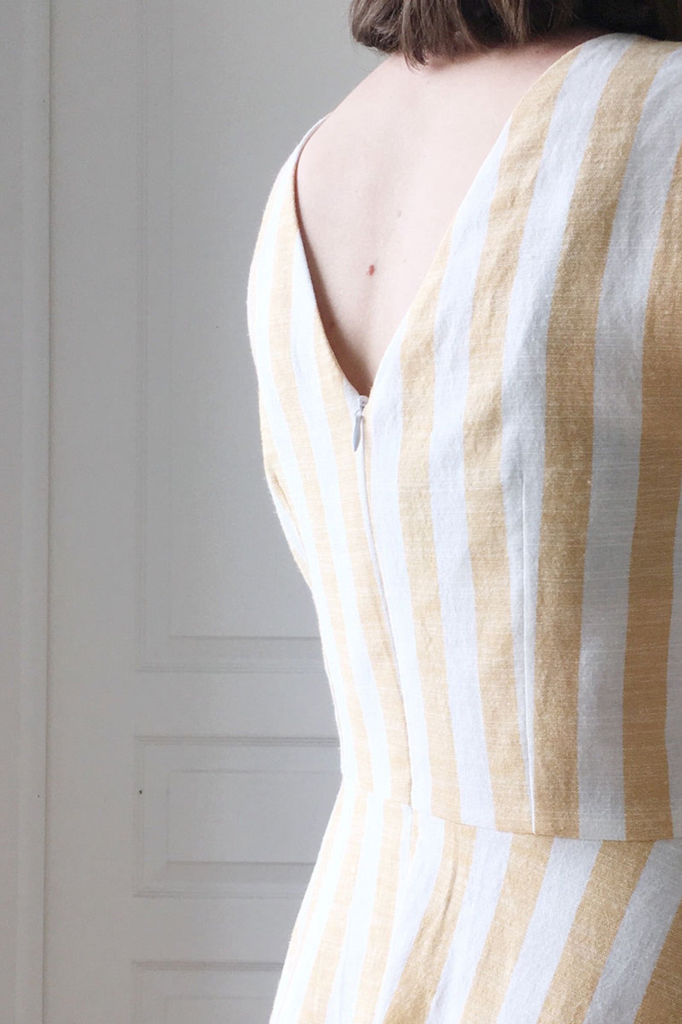 Robe Rayée Sans Manches