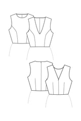 Patron de Couture Robe Femme Buste de Base PDF À Personnaliser