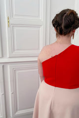 Patron de couture robe asymétrique pour un mariage, concept de couture à personnaliser pour une robe sur-mesure, du 34 au 48, par Atelier Charlotte Auzou