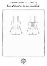 Le patron de couture Bustier à smocks est personnalisable pour créer des robes et combinaisons estivales et sur-mesure. Du 34 au 48 avec plusieurs types de poitrine et statures inclus. Une forme bustier ajusté à la poitrine et des bretelles larges. Le haut est entièrement doublé pour un effet emboitant. 