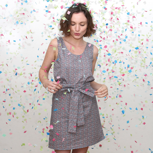 patron couture robe débutant ceinture