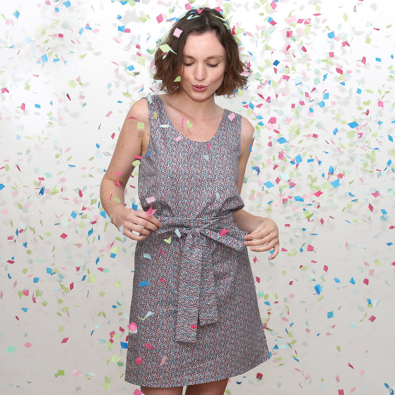 patron couture robe débutant ceinture
